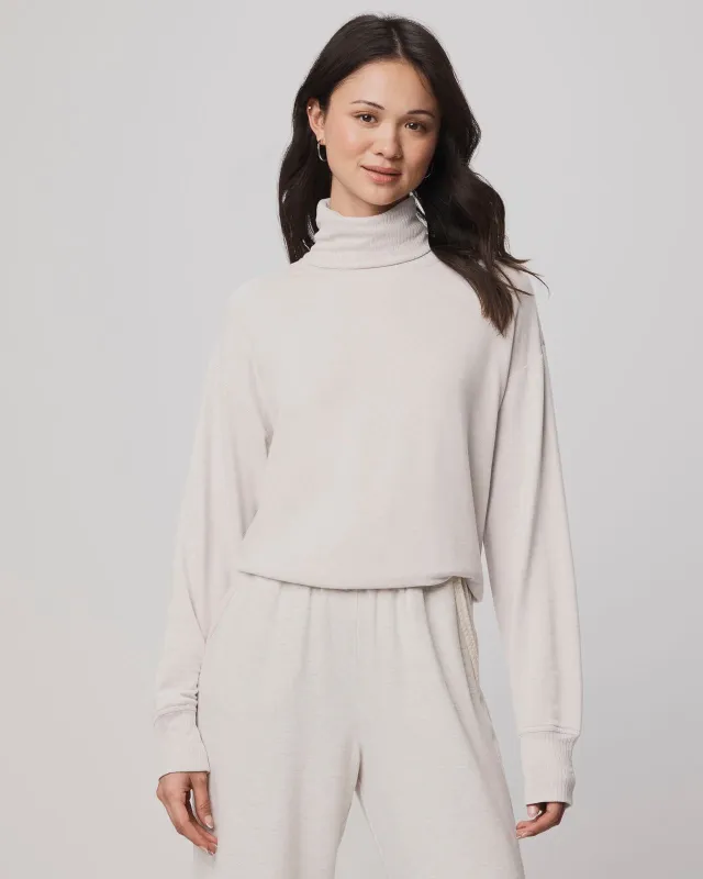 Supersoft Trim Cowl Neck Sweater Using LENZING™ECOVERO™ Fibers made by Splendid