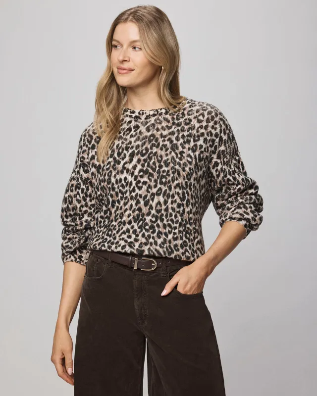 Delaney Leopard Sweater sold by Splendid