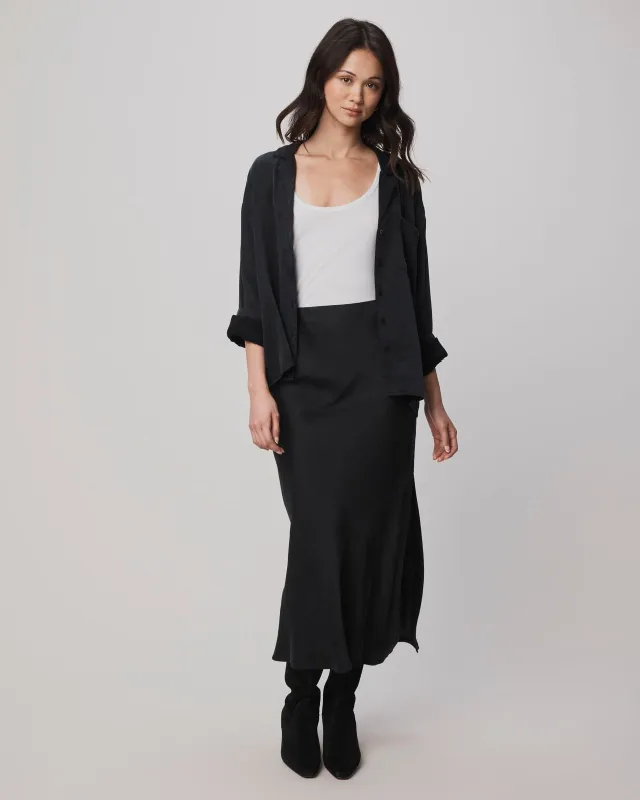 Serena Satin Skirt sold by Splendid