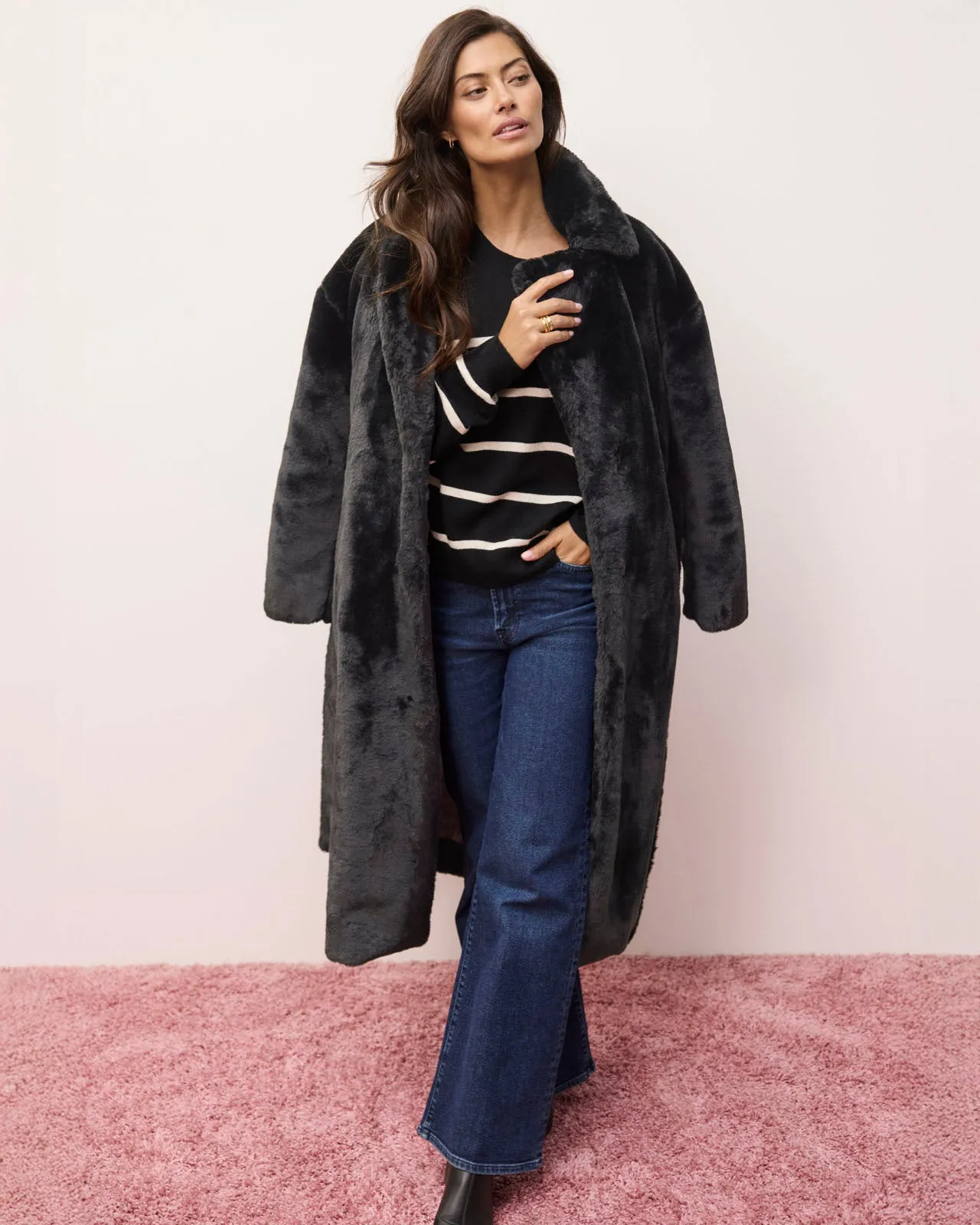 Lucia Long Fur Coat sold by Splendid