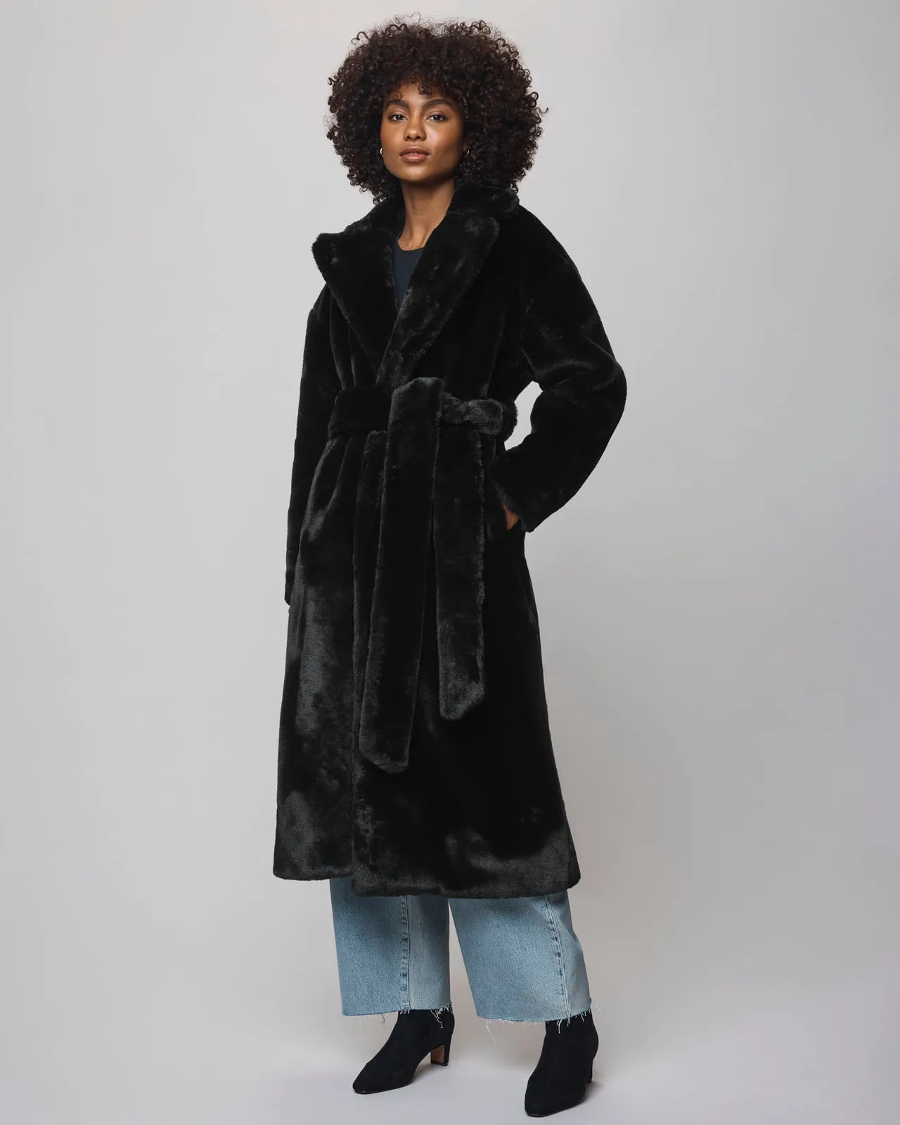 Lucia Long Fur Coat sold by Splendid product image thumbnail 2