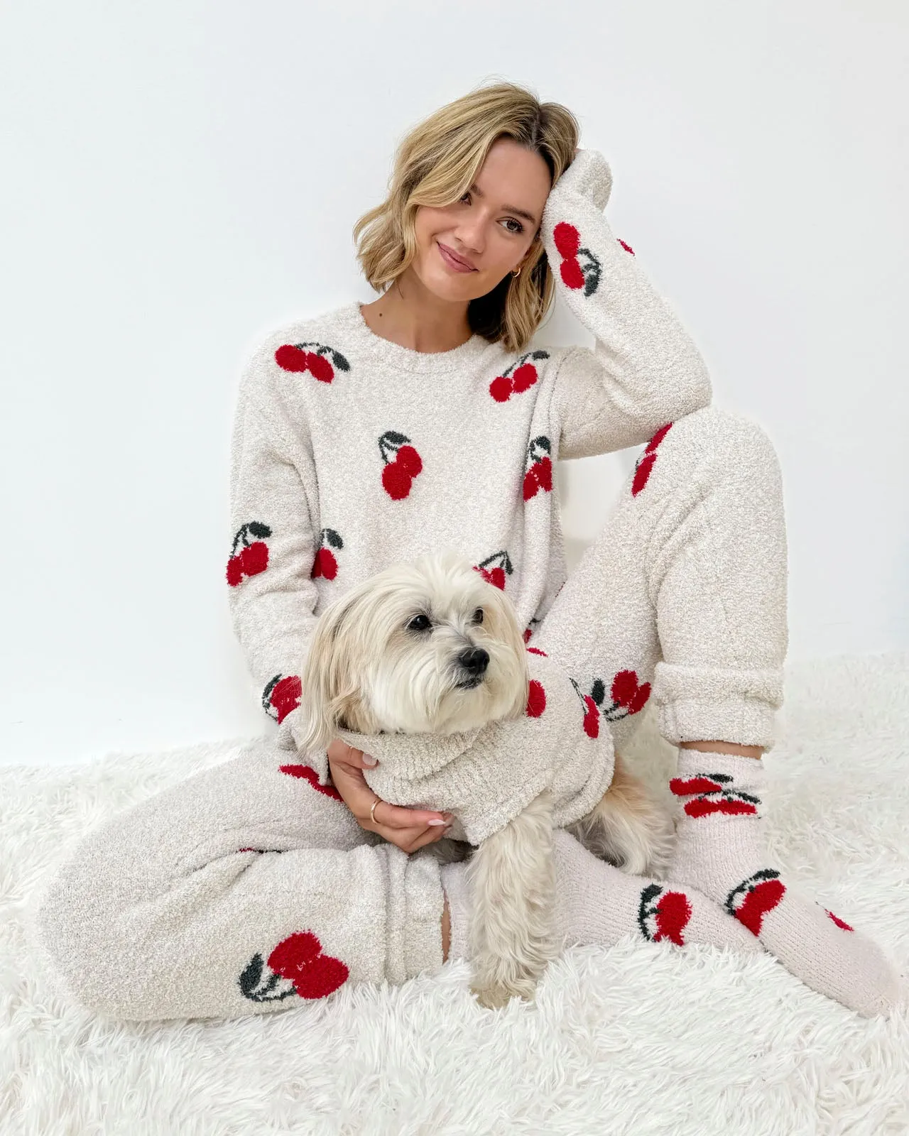 Cherries Bia Fuzzy Yarn Socks sold by Splendid product image thumbnail 4