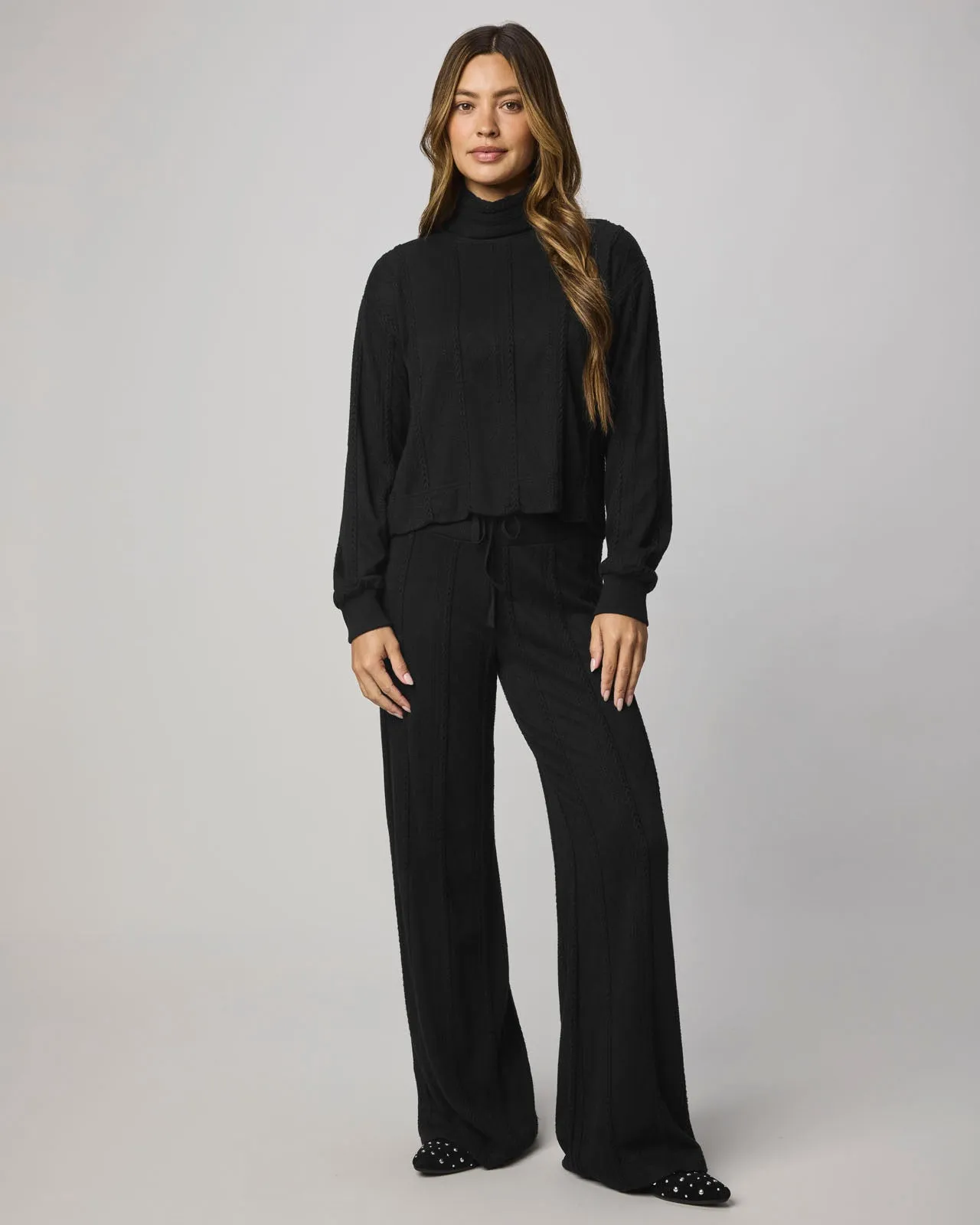 Cable Lounge Turtleneck Top sold by Splendid product image thumbnail 4