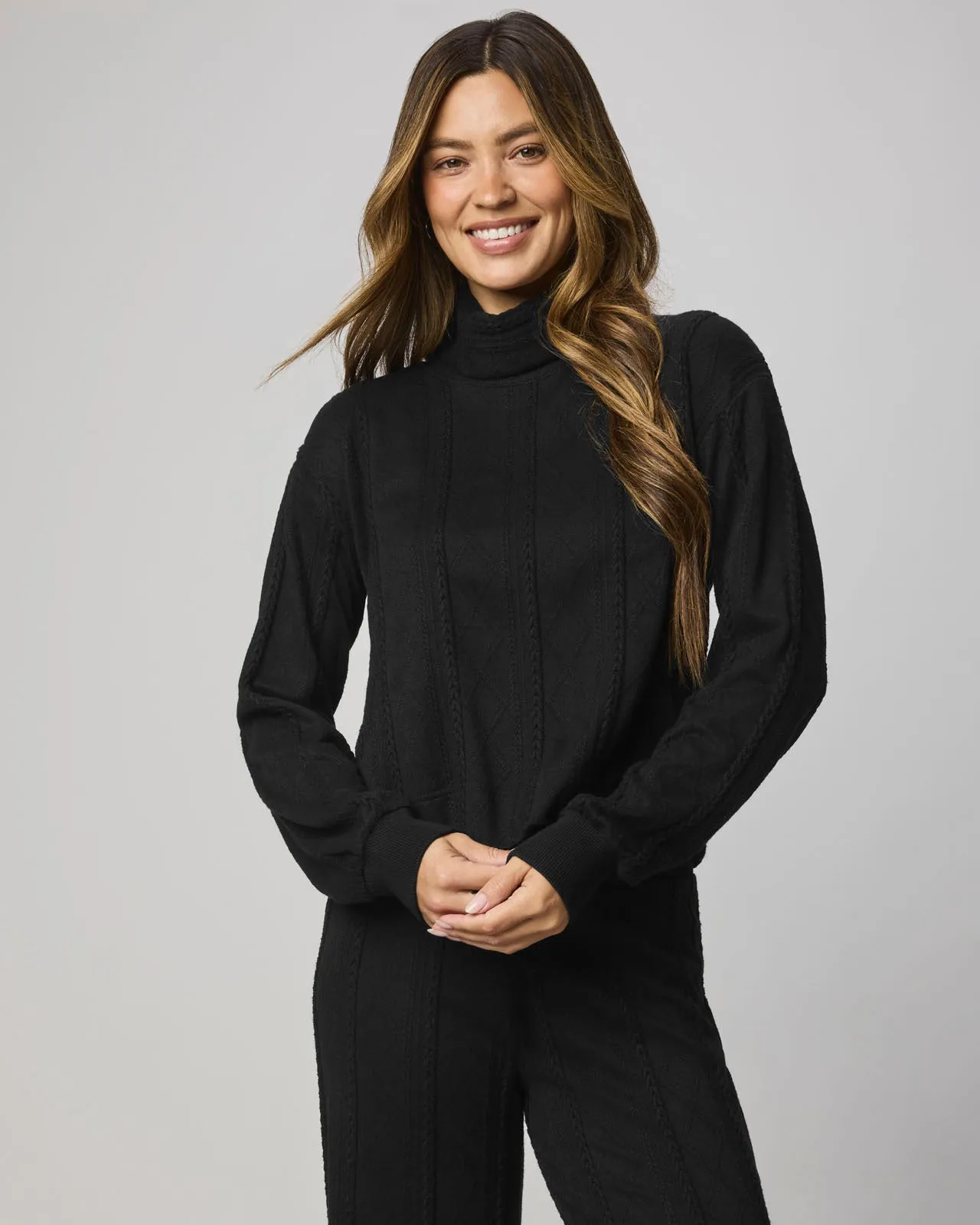Cable Lounge Turtleneck Top sold by Splendid product image thumbnail 2
