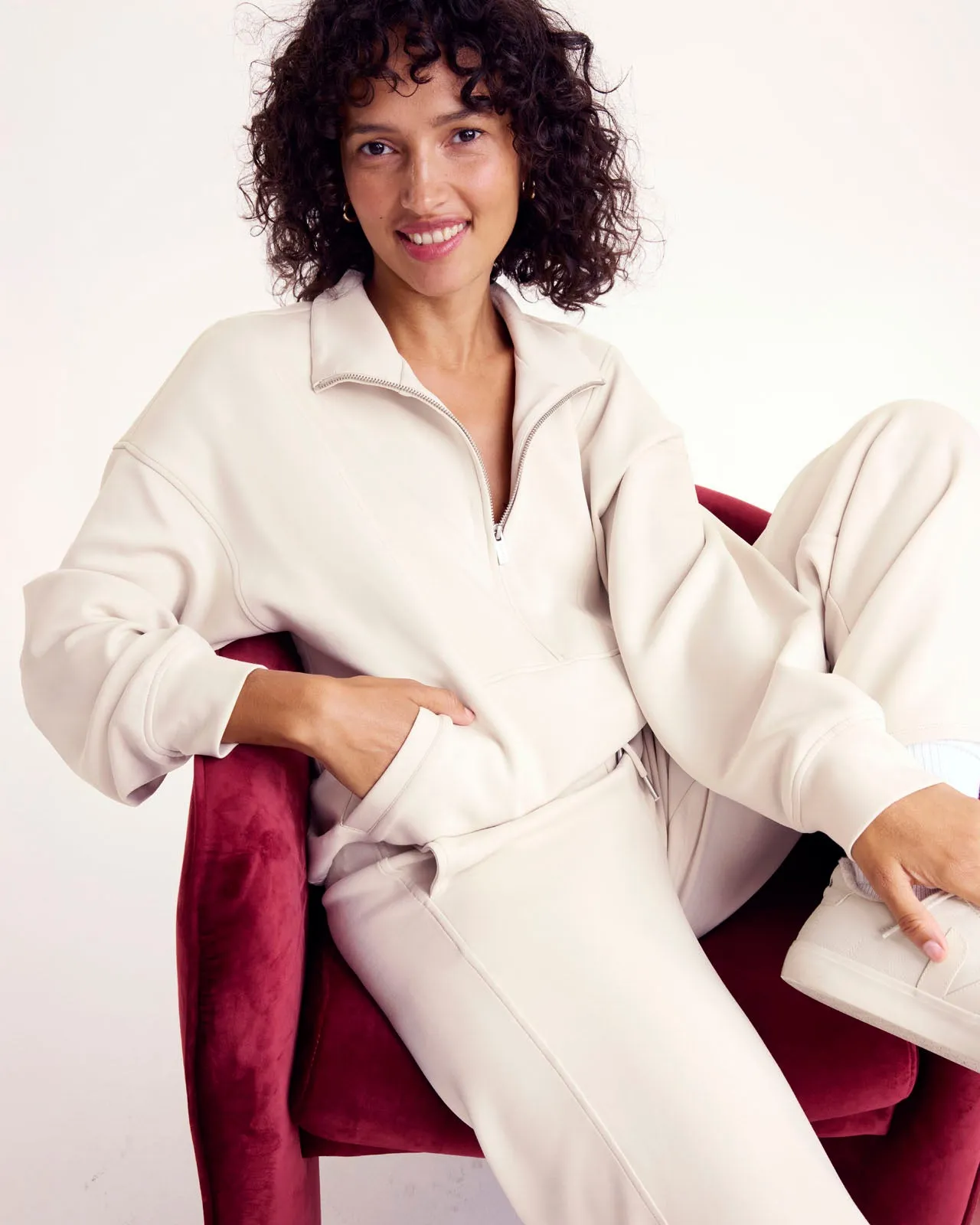 Scubasoft Quarter-Zip Sweatshirt sold by Splendid product image thumbnail 2