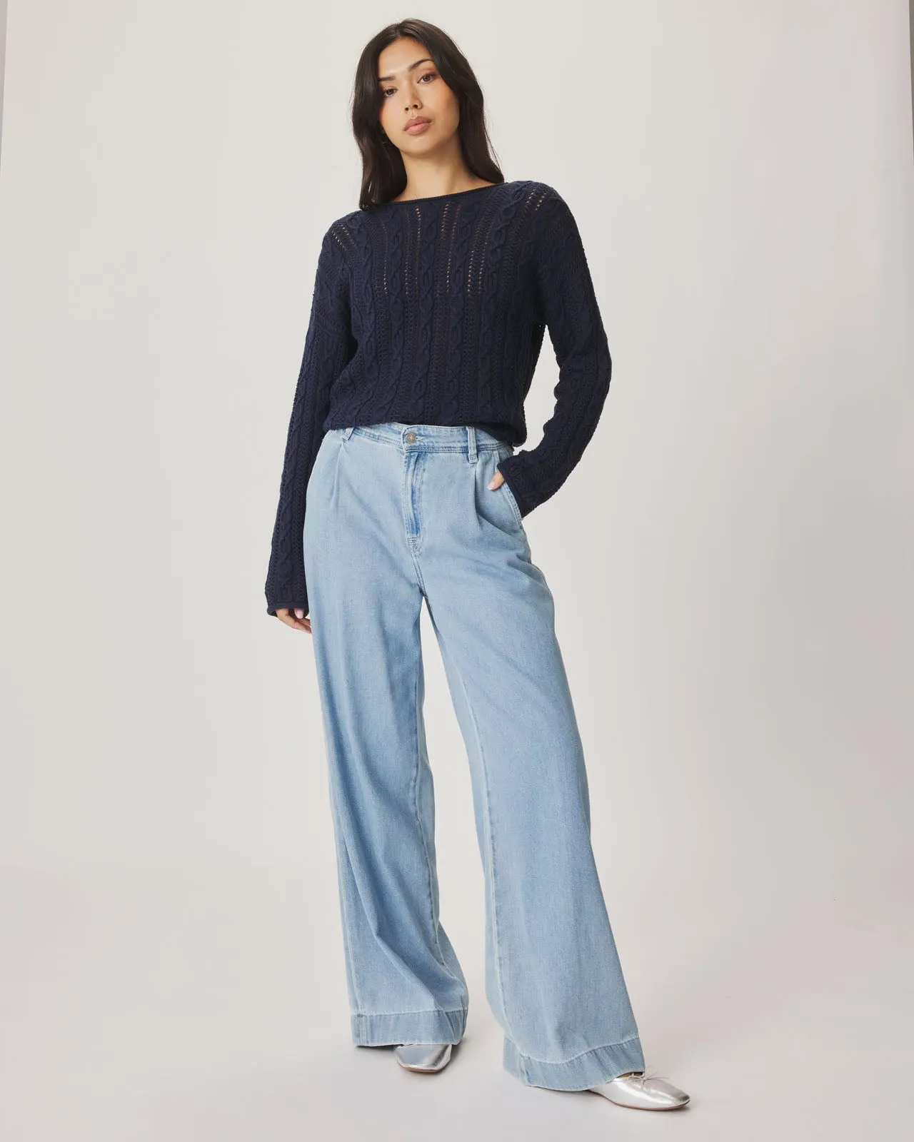 Suki Denim Trouser in Light Wash sold by Splendid product image thumbnail 2
