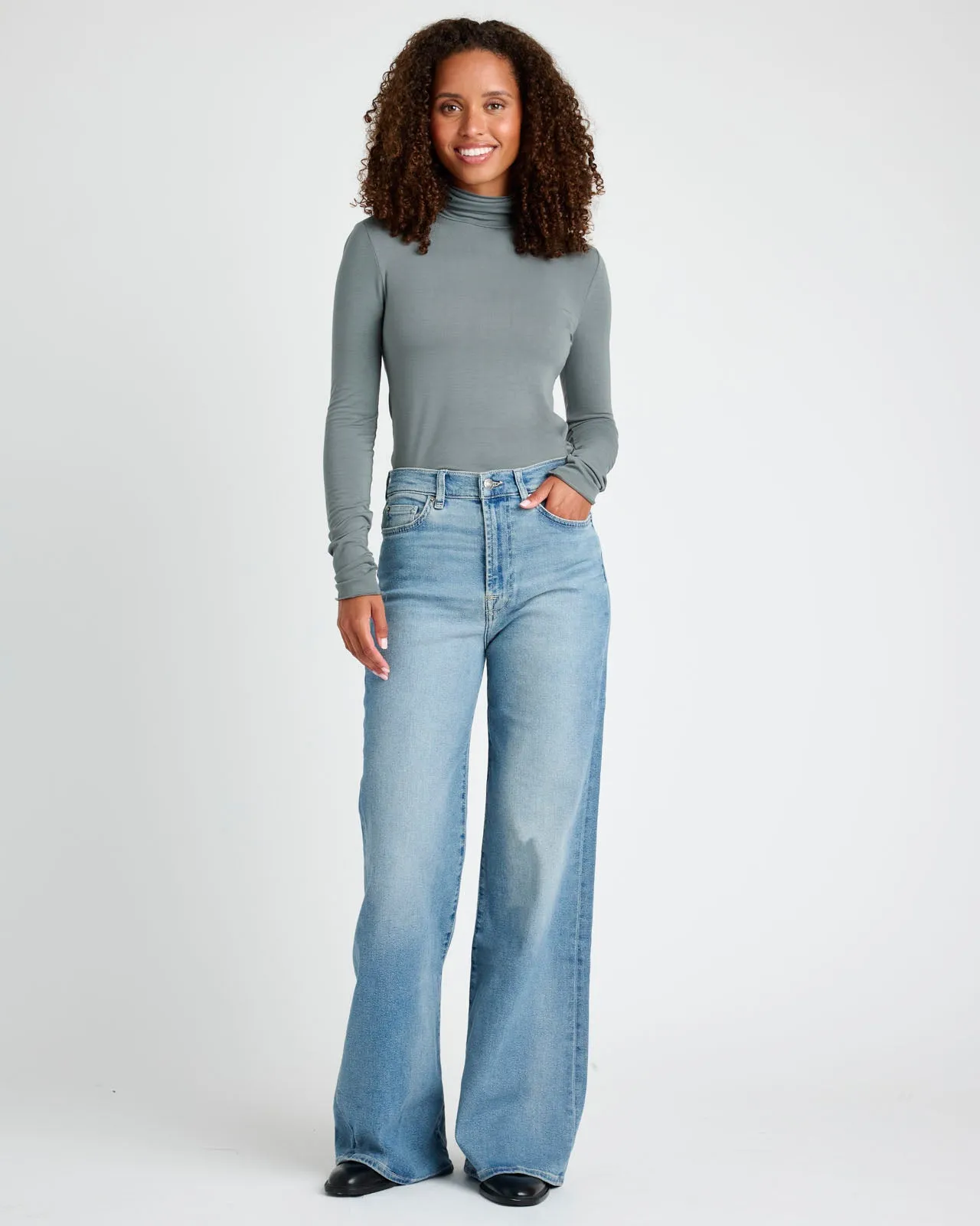 High-Rise Wide Leg Jean sold by Splendid product image thumbnail 5