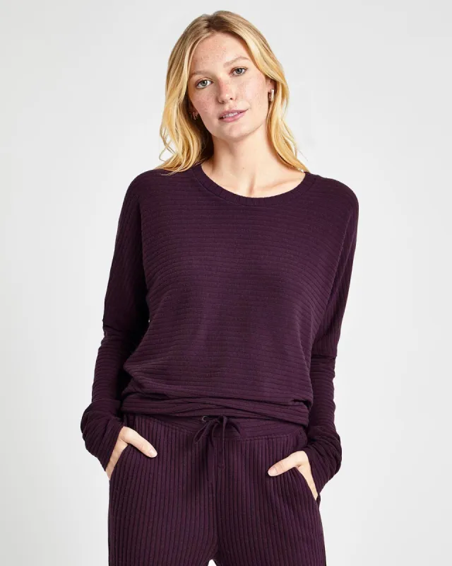 London Rib Long Sleeve Top sold by Splendid