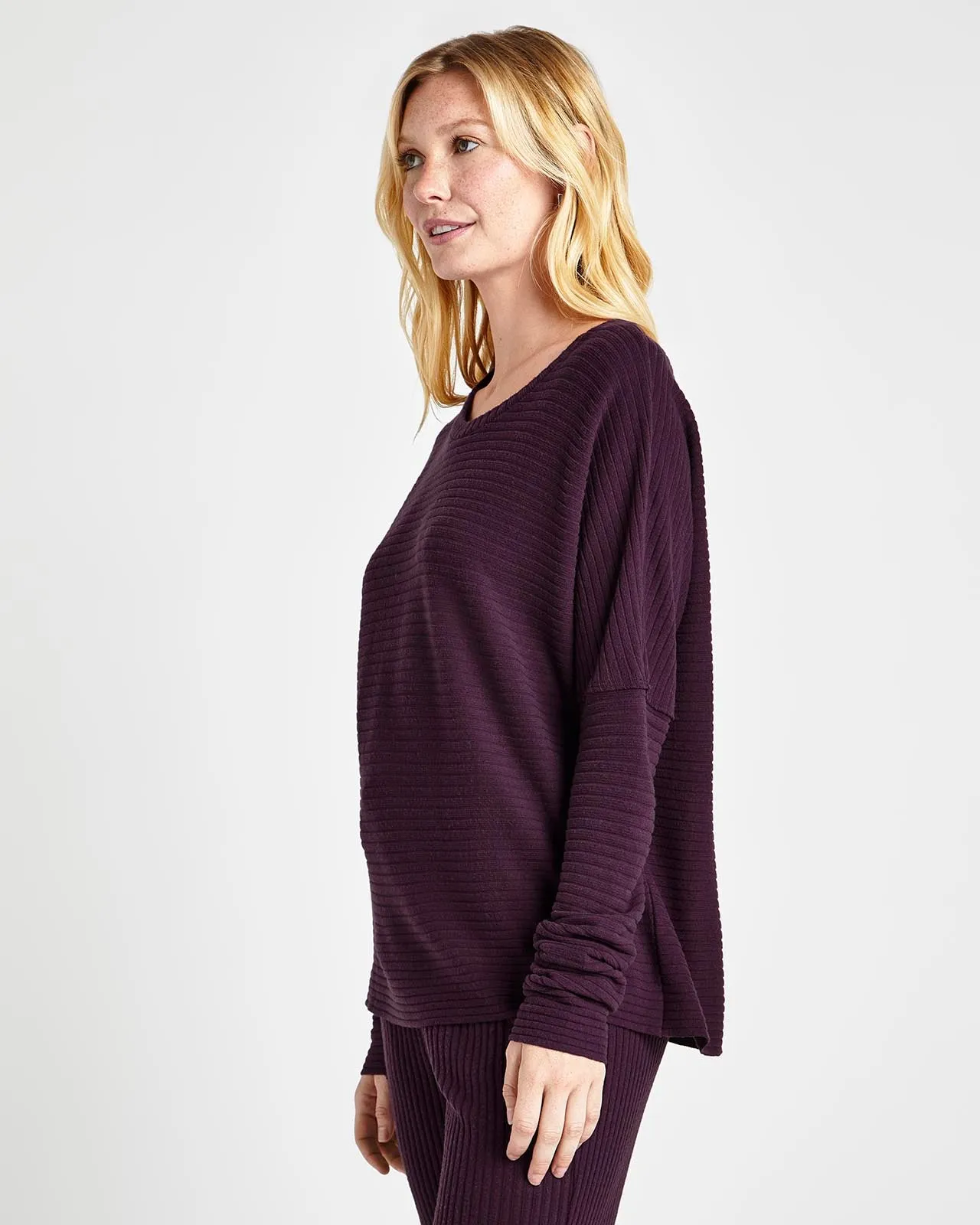 London Rib Long Sleeve Top sold by Splendid product image thumbnail 4