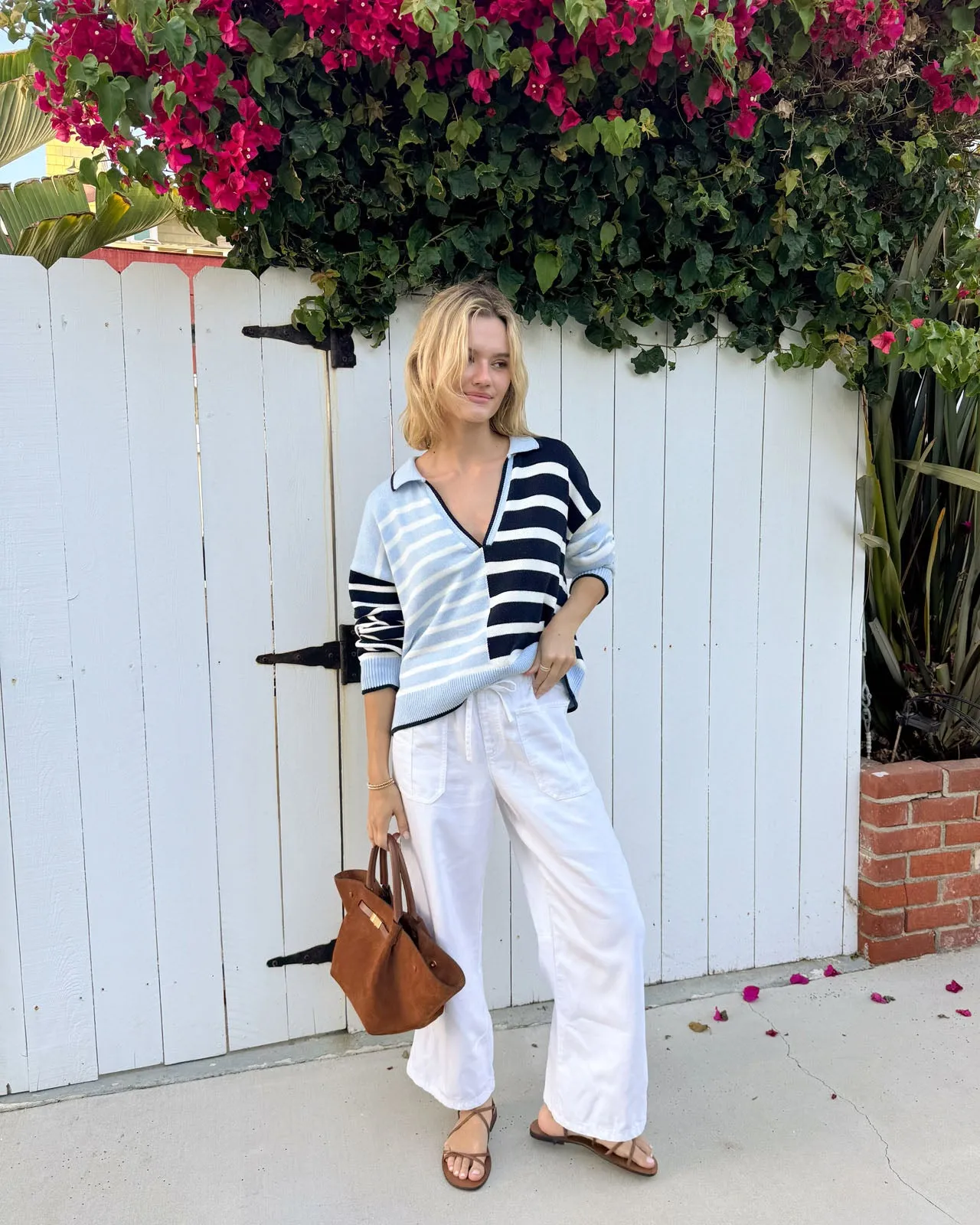Arden Striped Polo Sweater sold by Splendid product image thumbnail 3