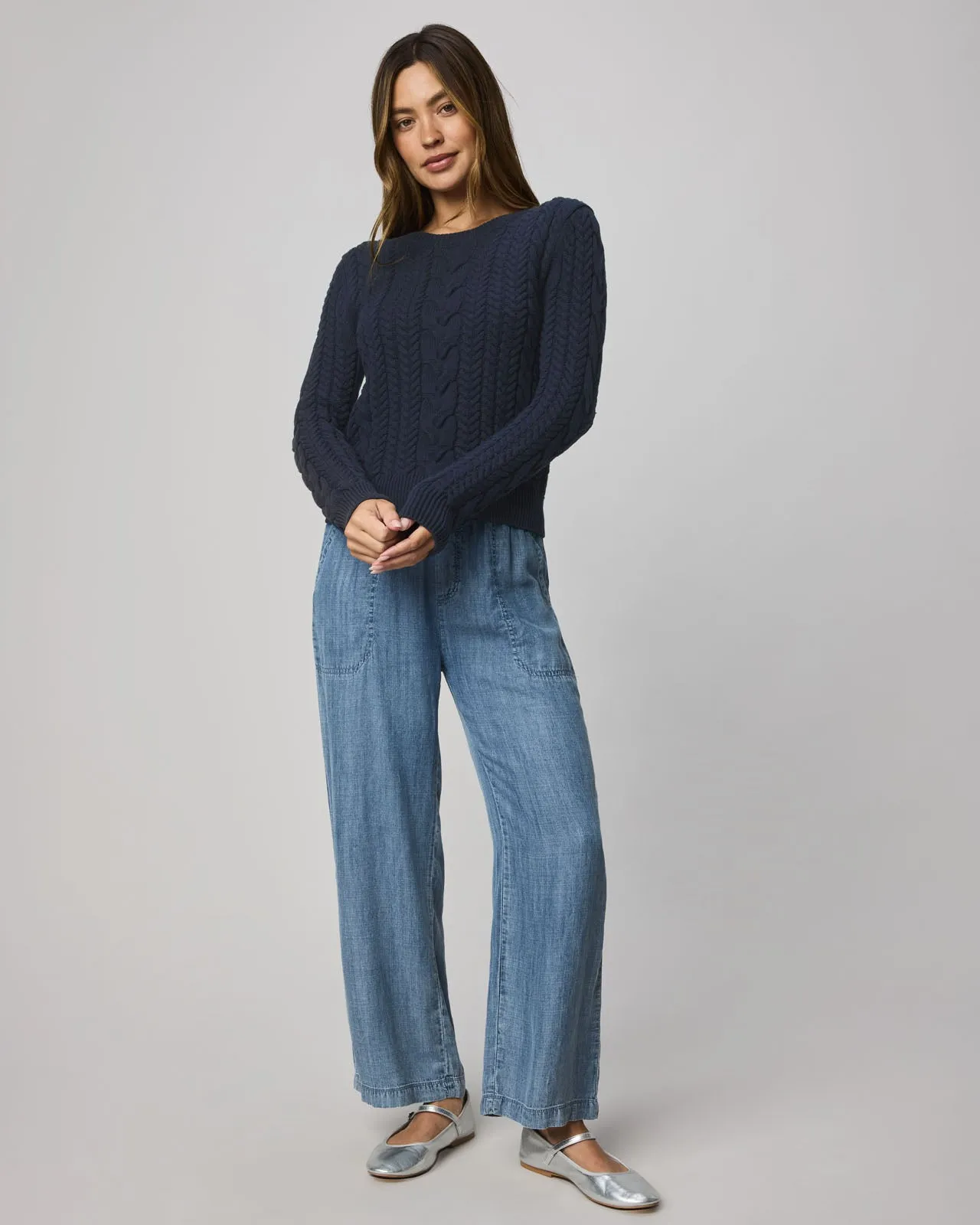 Annabella Cable Knit Sweater sold by Splendid product image thumbnail 3