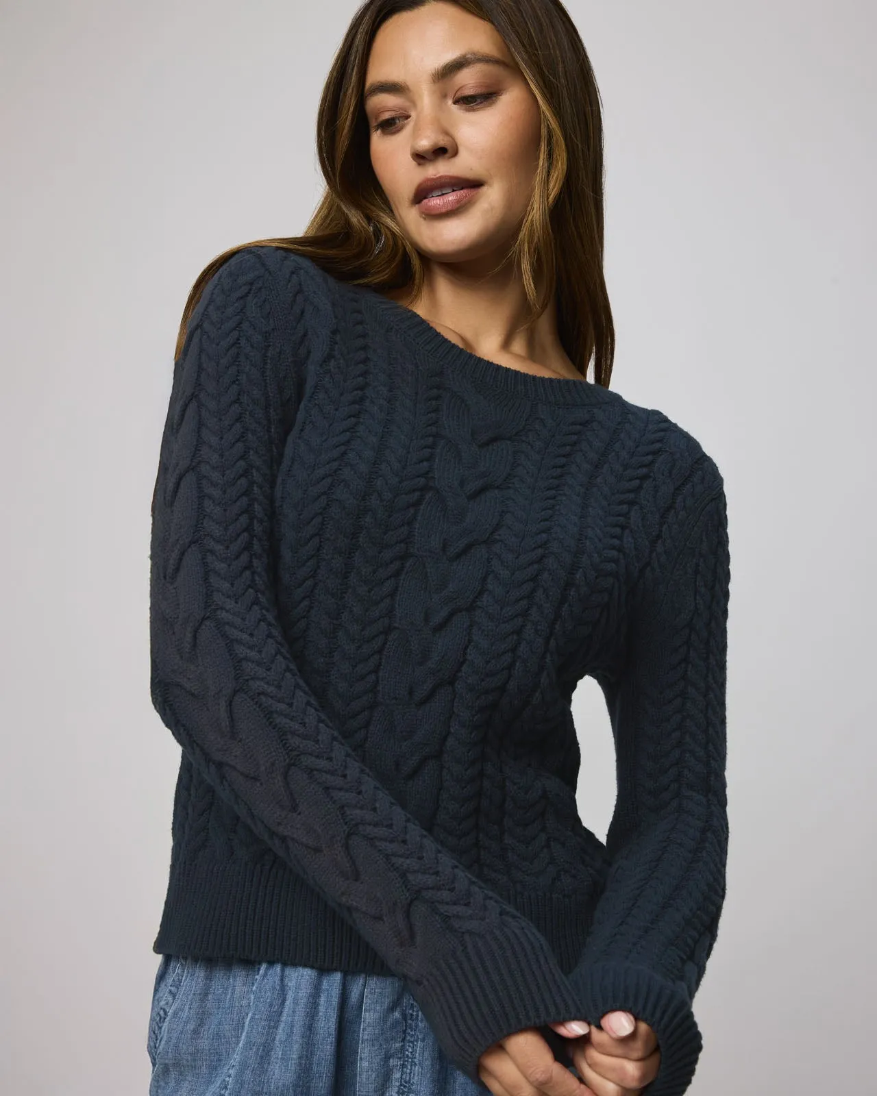 Annabella Cable Knit Sweater sold by Splendid product image thumbnail 4