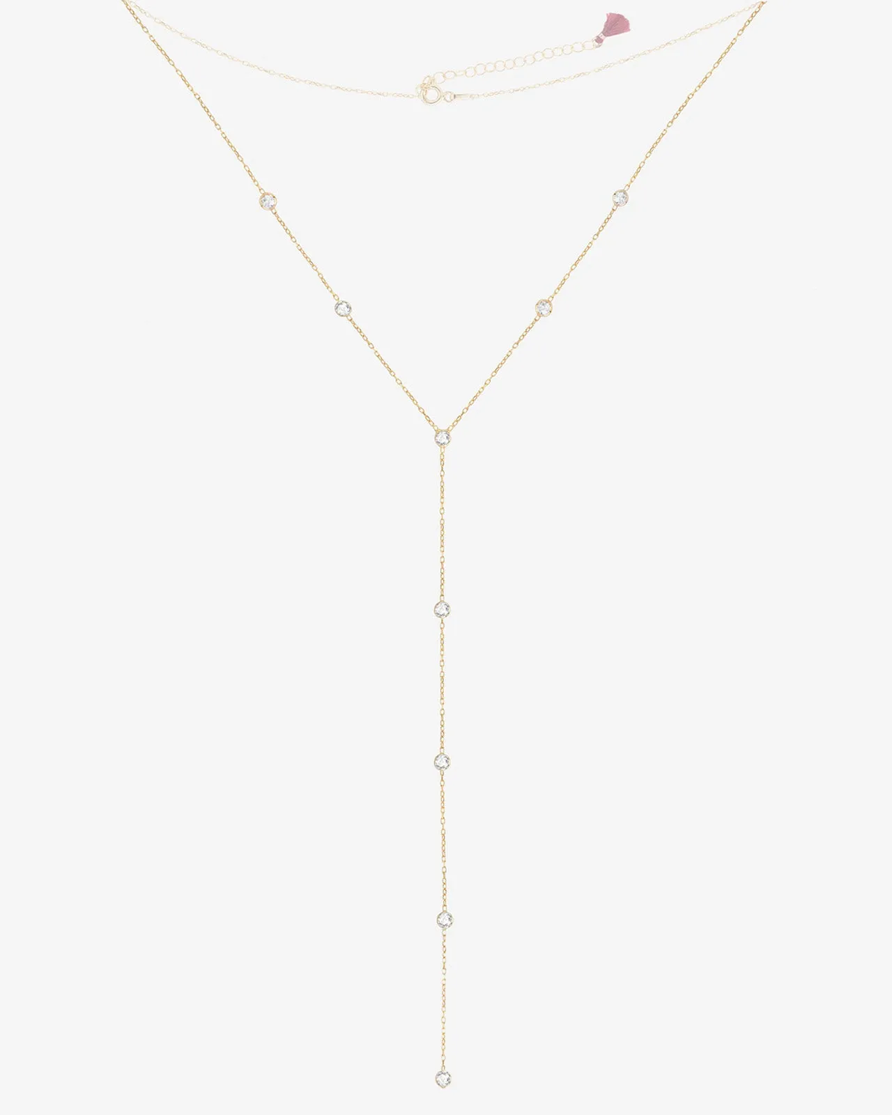Shashi Emily Diamond Lariat Necklace sold by Splendid