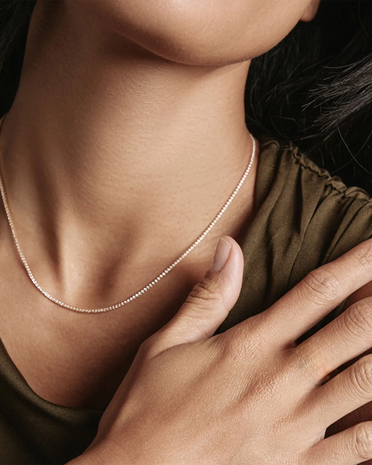 Shashi Micro Teeny Tiny Tennis Necklace sold by Splendid product image thumbnail 2