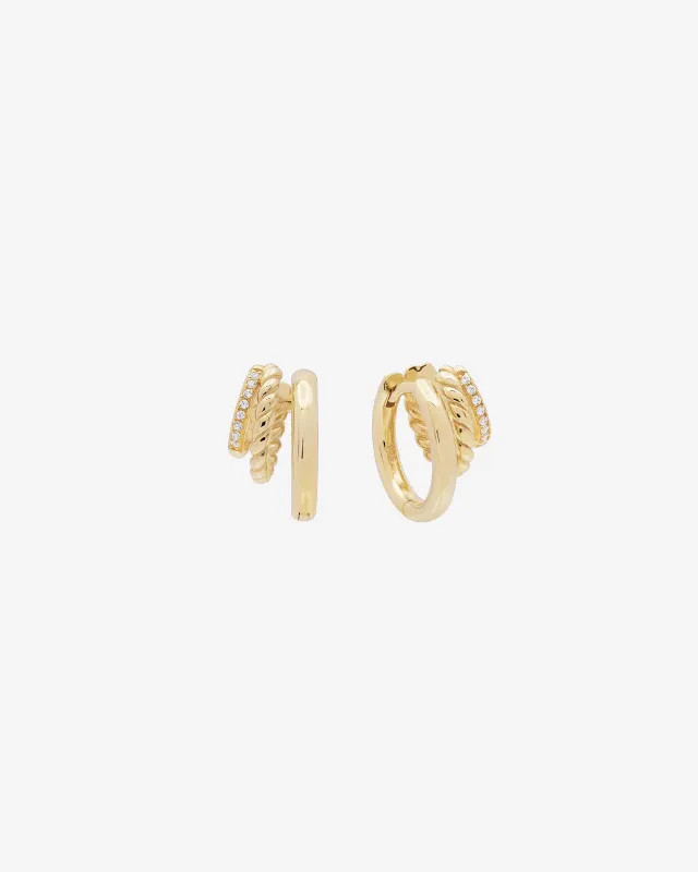 Shashi Charlee Triple Huggie Earring sold by Splendid
