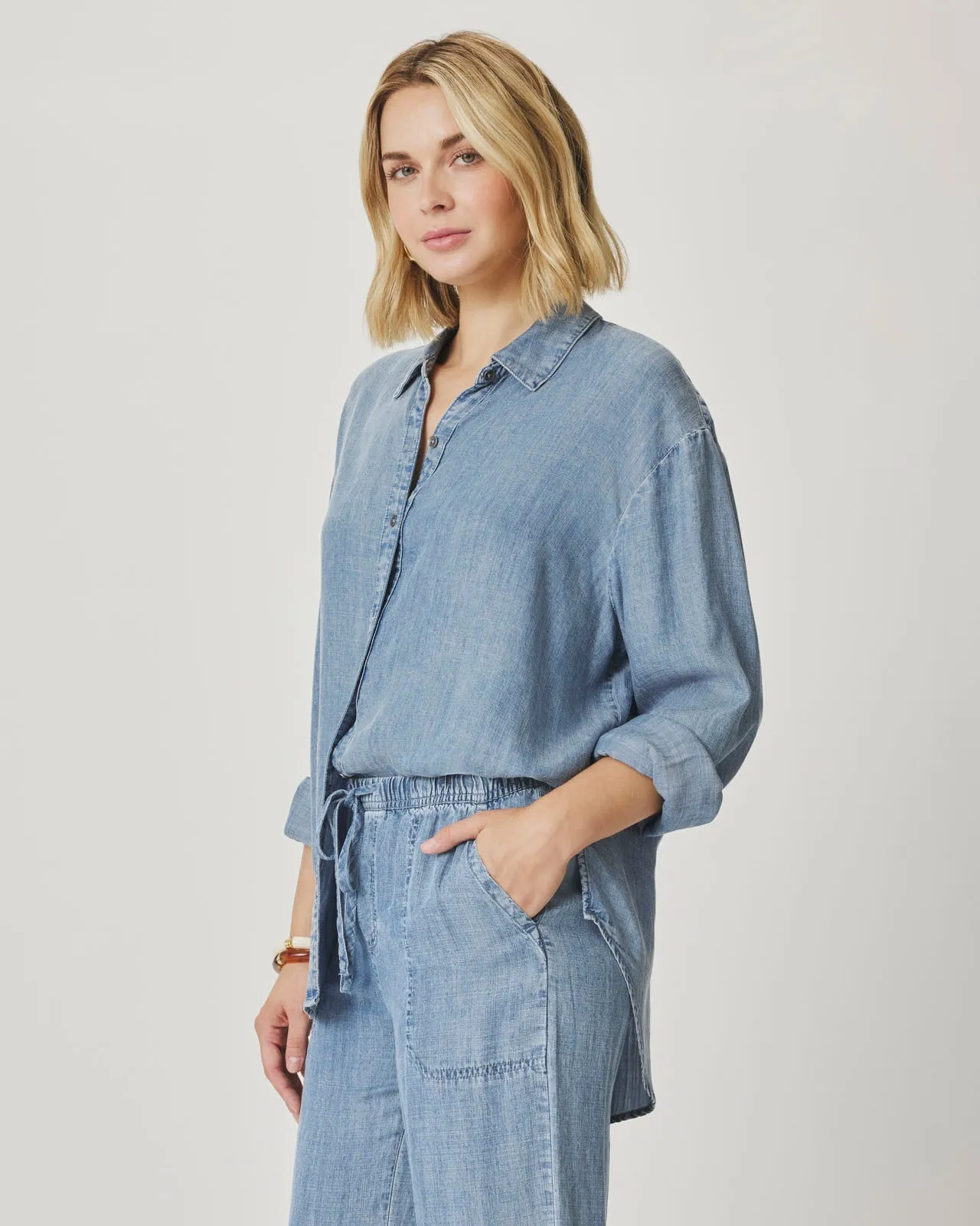 Indigo Button Down sold by Splendid product image thumbnail 4
