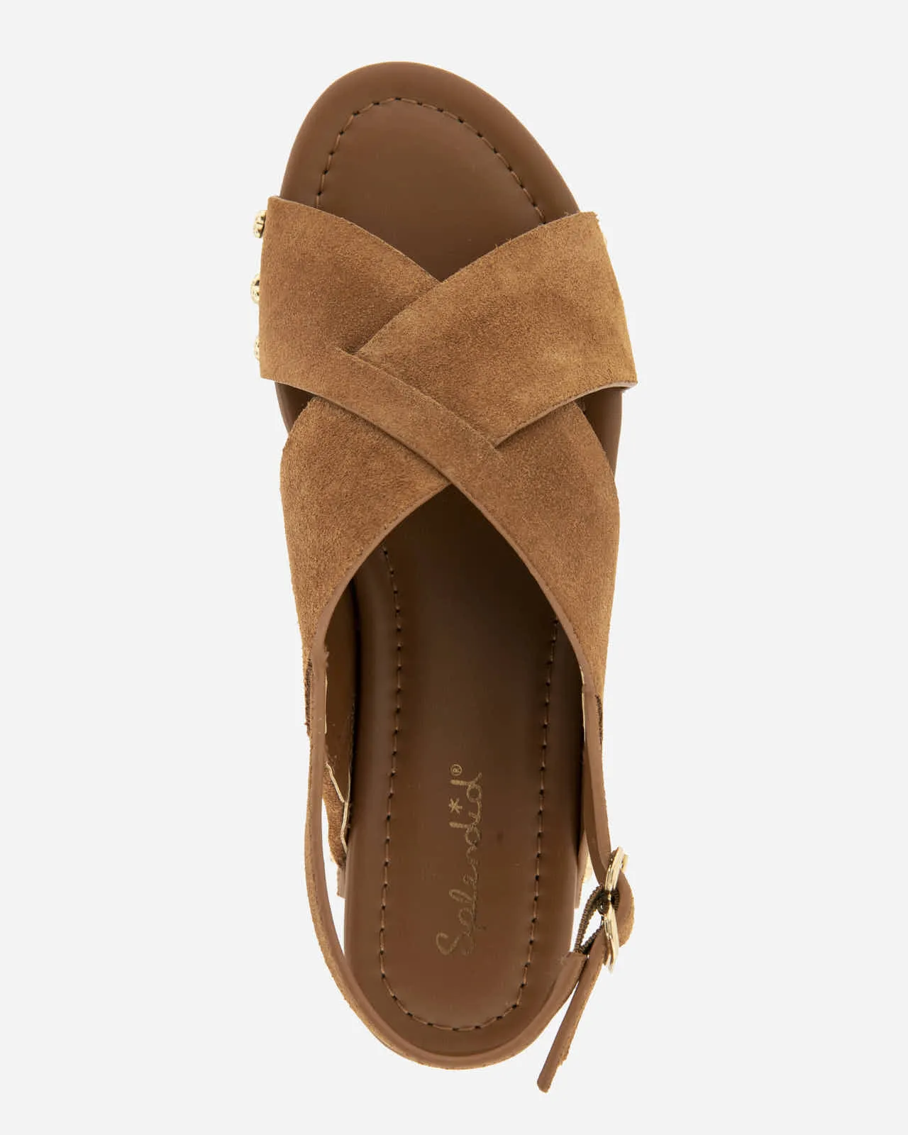 Quintana Suede Wedge in Caramel sold by Splendid product image thumbnail 5