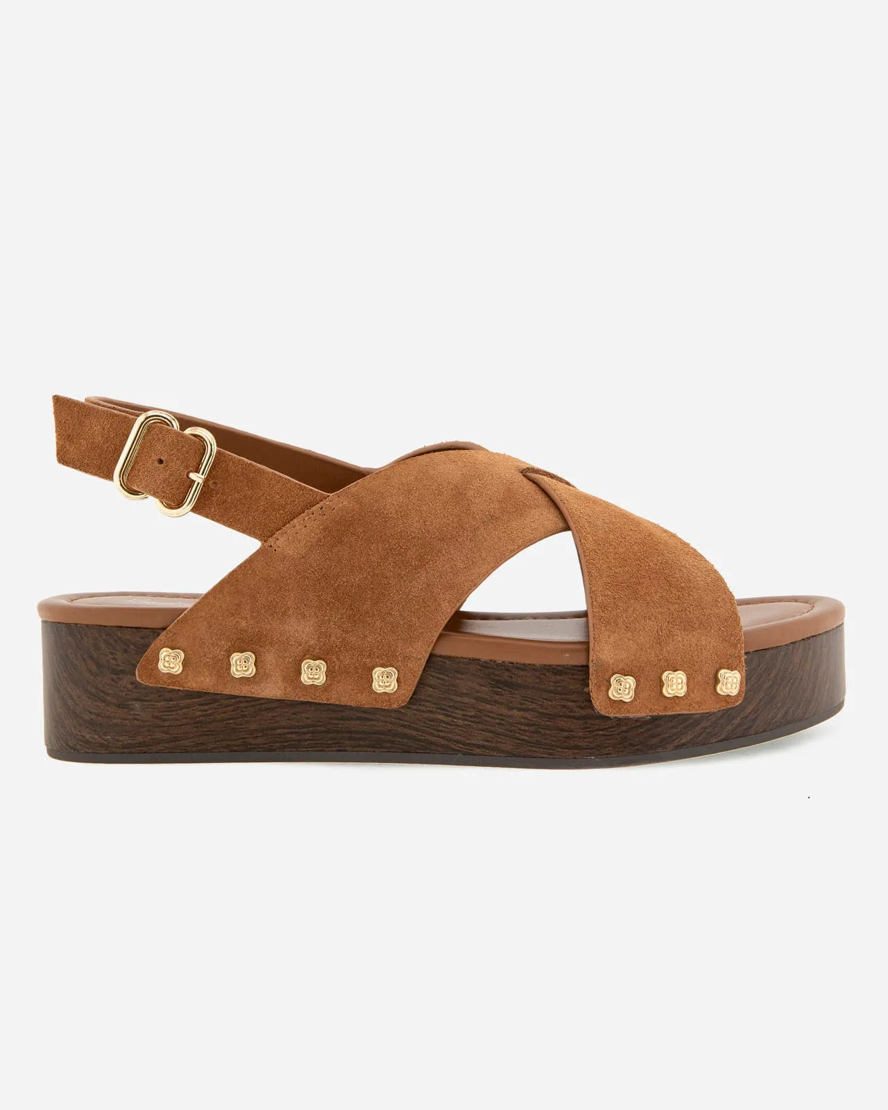 Quintana Suede Wedge in Caramel sold by Splendid product image thumbnail 2