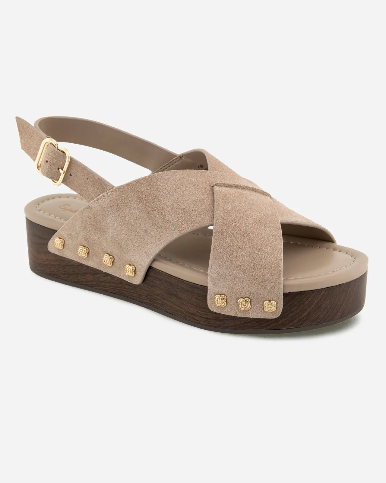Quintana Suede Wedge in Moonstone sold by Splendid