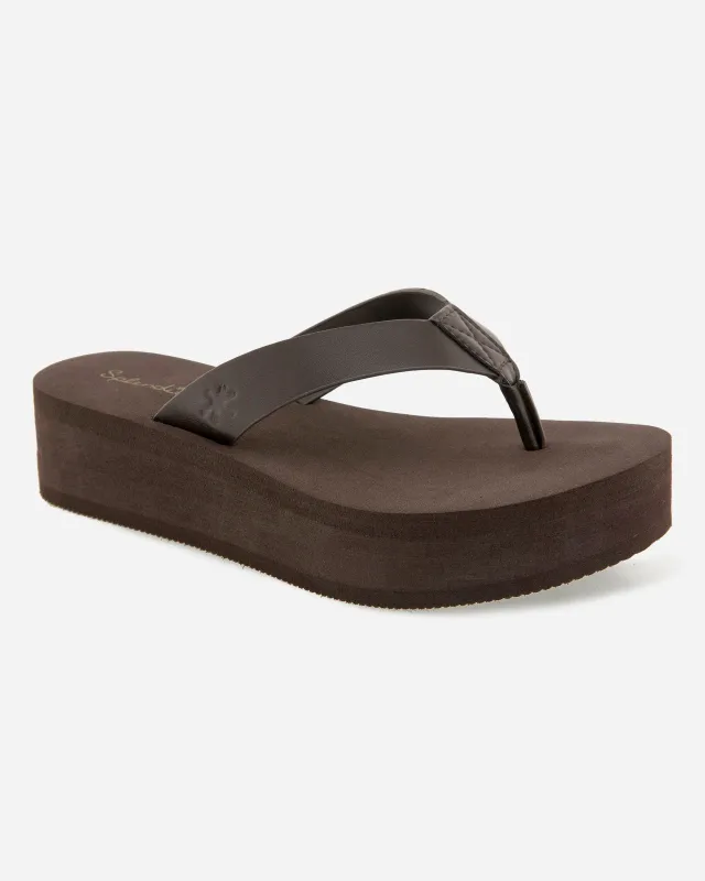 Quintana Platform Flip Flop in Spice sold by Splendid