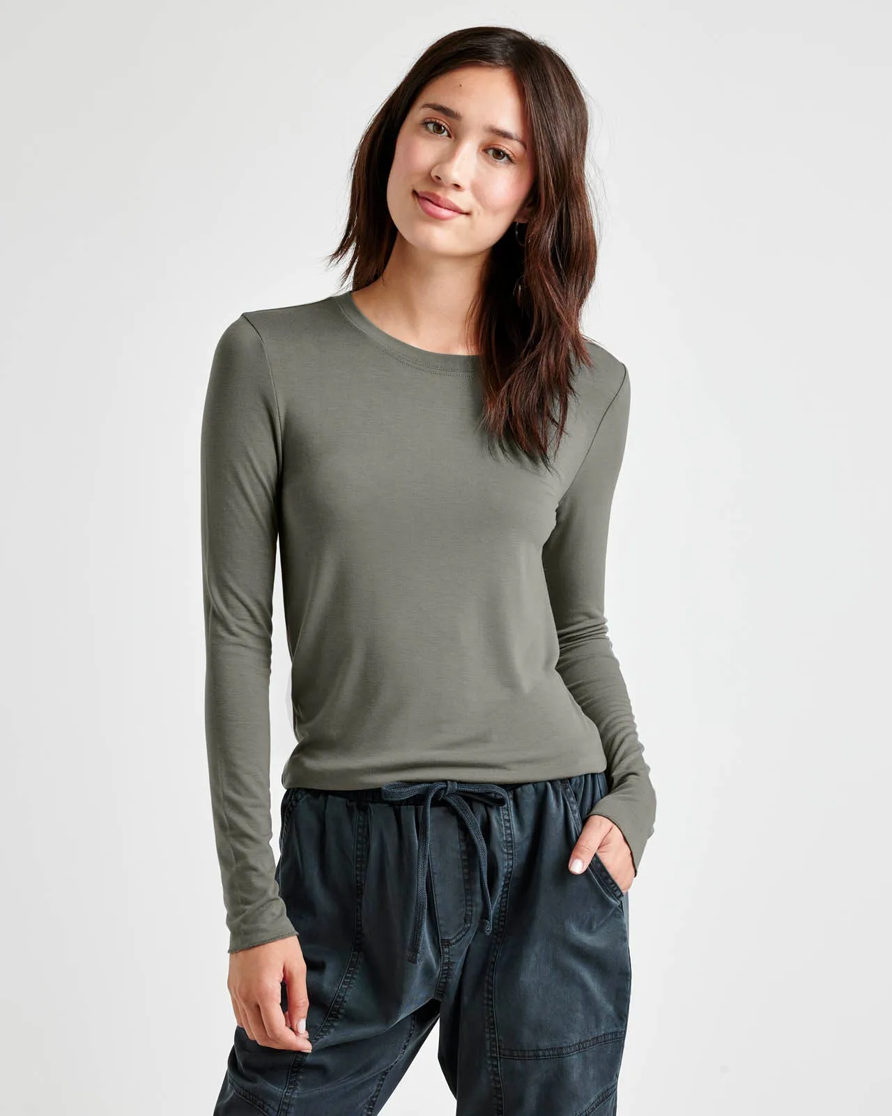 Bamboo Long Sleeve Tee sold by Splendid product image thumbnail 2