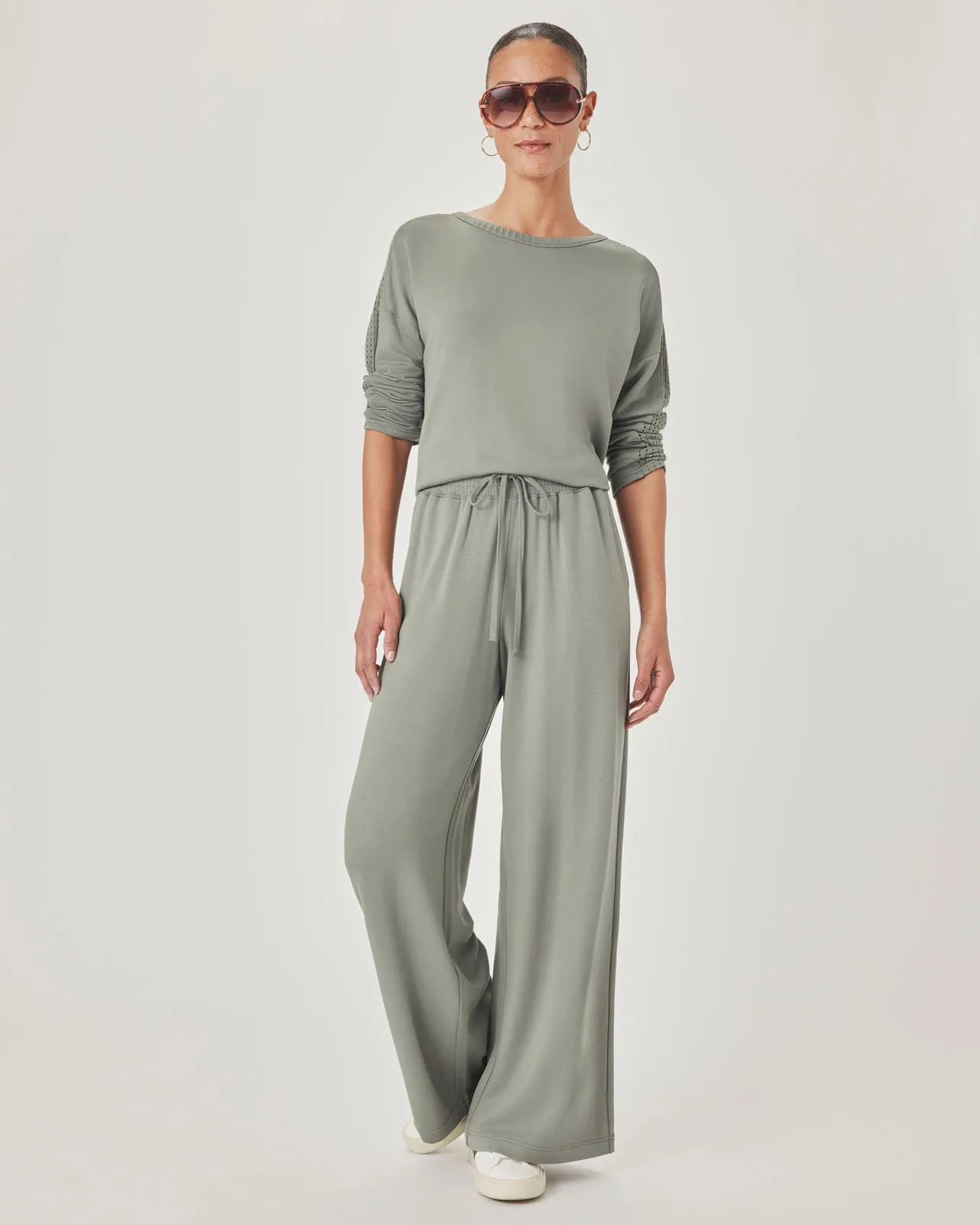 Jada Pointelle Sweatshirt sold by Splendid