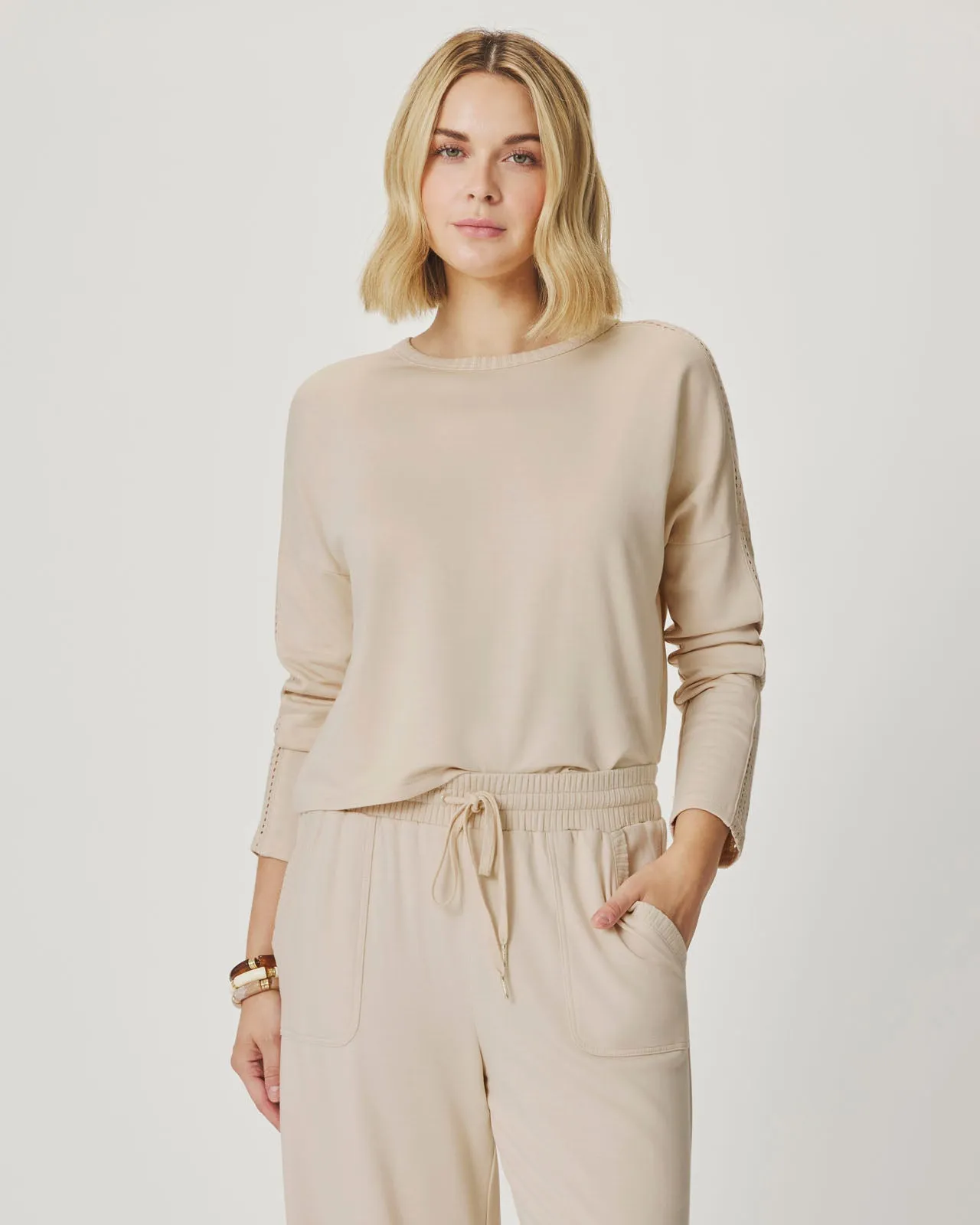 Jada Pointelle Sweatshirt sold by Splendid product image thumbnail 2