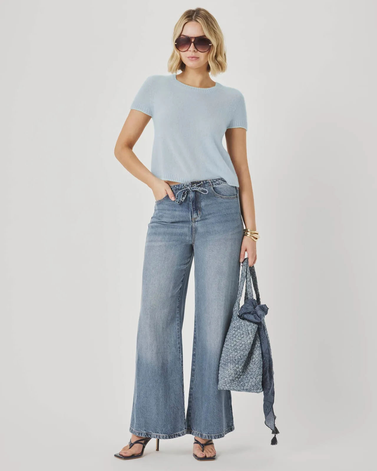 Emerson Short Sleeve Tipped Sweater sold by Splendid product image thumbnail 3