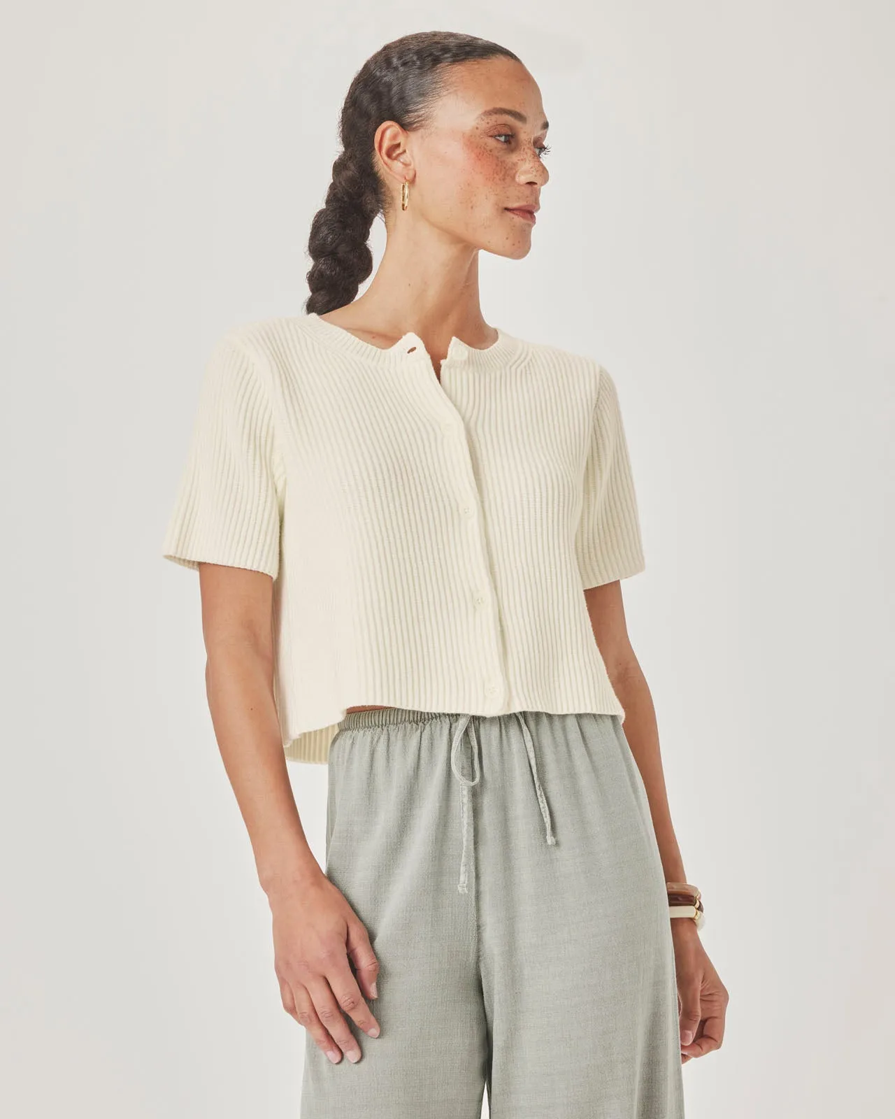 Delilah Short Sleeve Cardigan sold by Splendid product image thumbnail 3