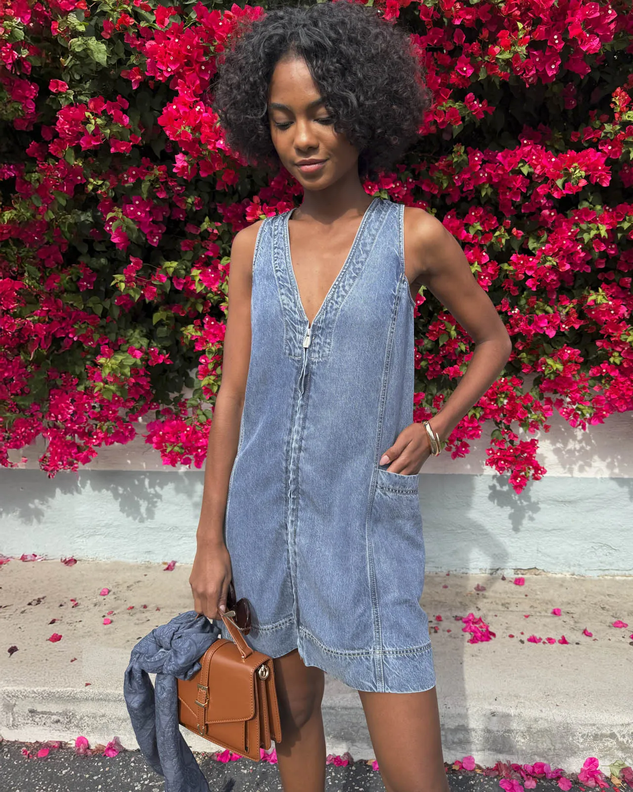 Lounge Denim Mini Dress sold by Splendid