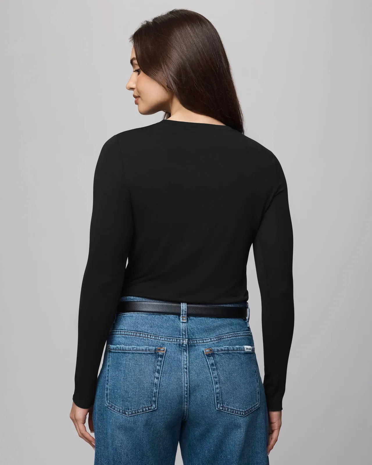 Bamboo Blend Long Sleeve Tee sold by Splendid product image thumbnail 5