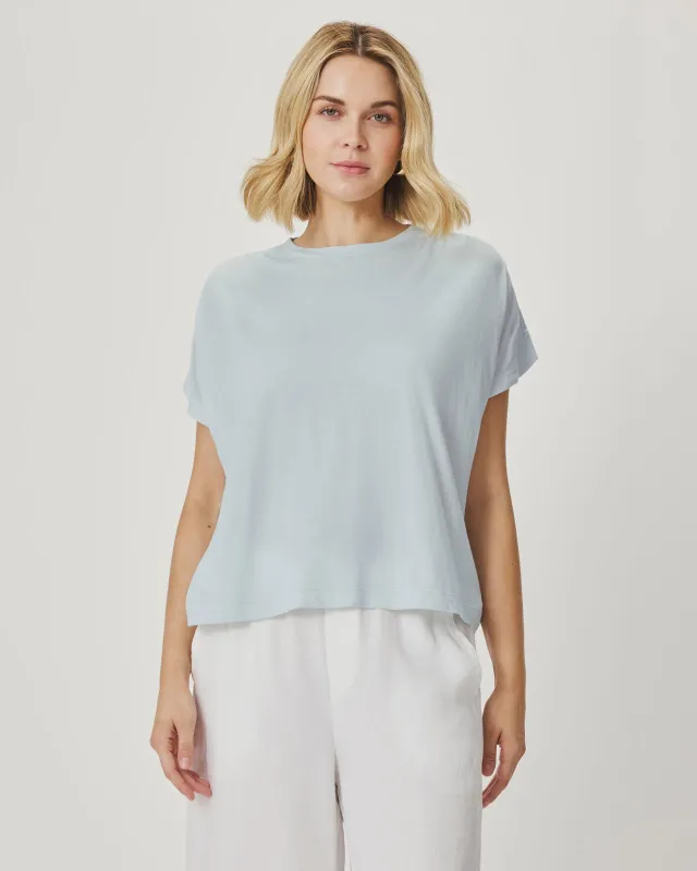 Rebecca Shirred Tee made by Splendid