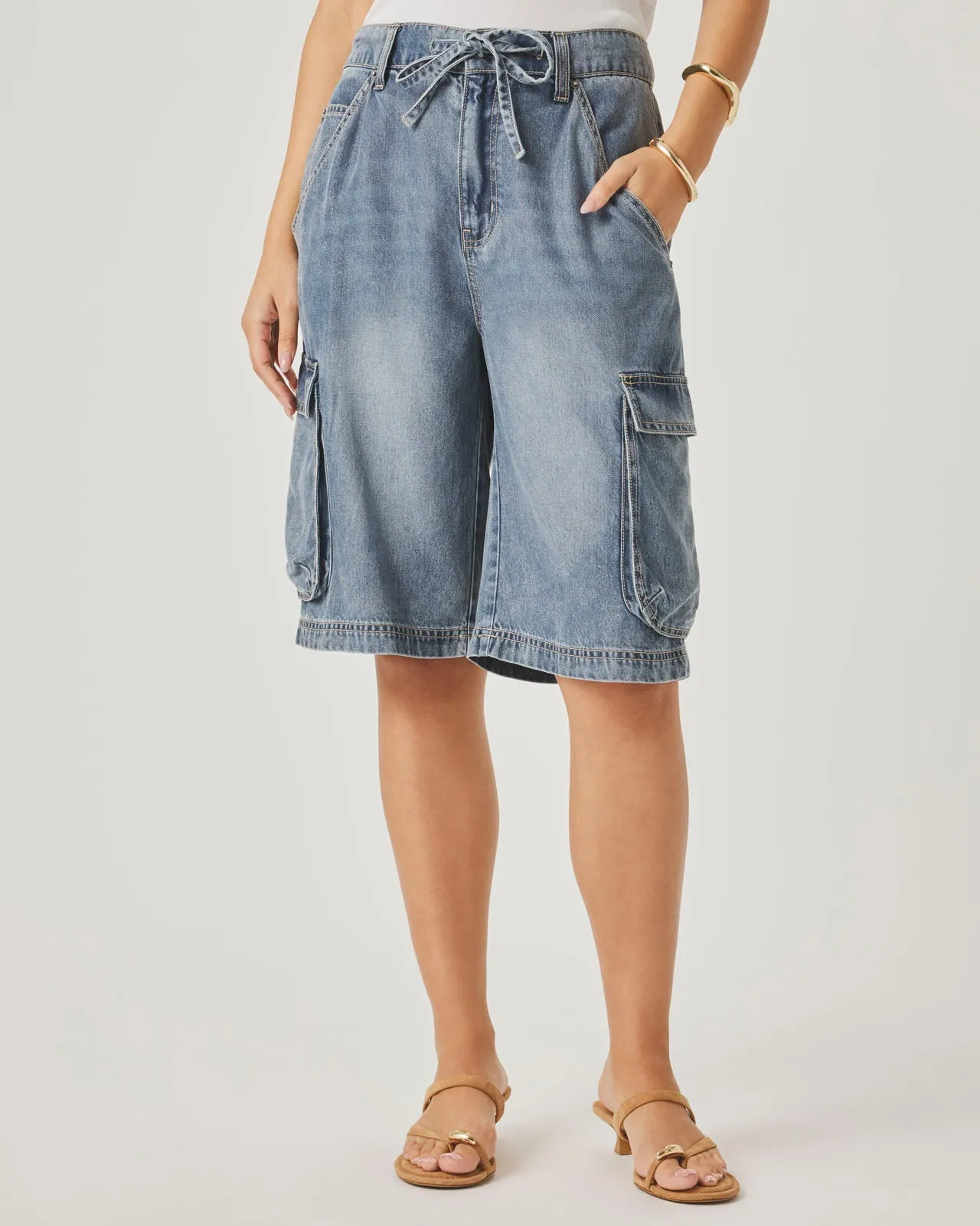 Lounge Denim Cargo Short sold by Splendid product image thumbnail 4