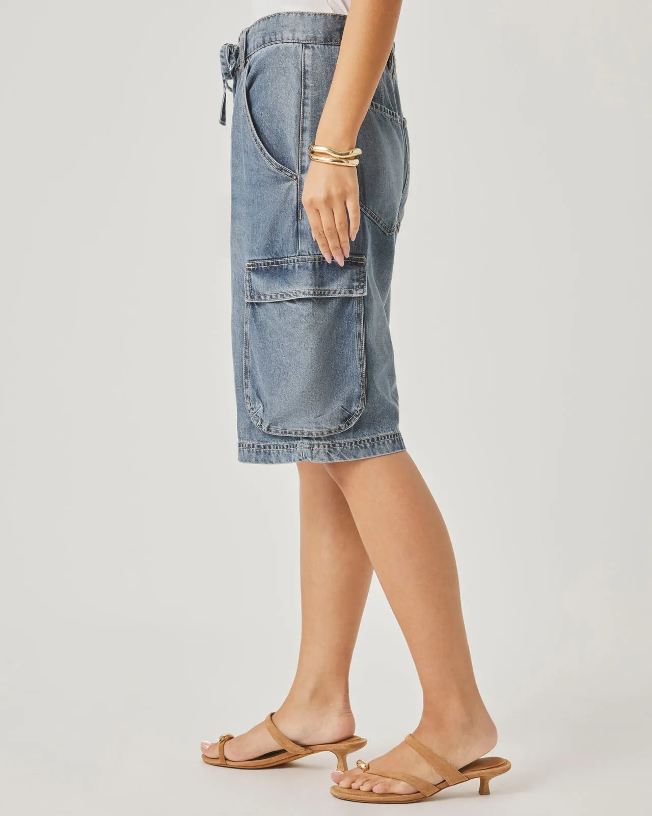 Lounge Denim Cargo Short sold by Splendid product image thumbnail 5