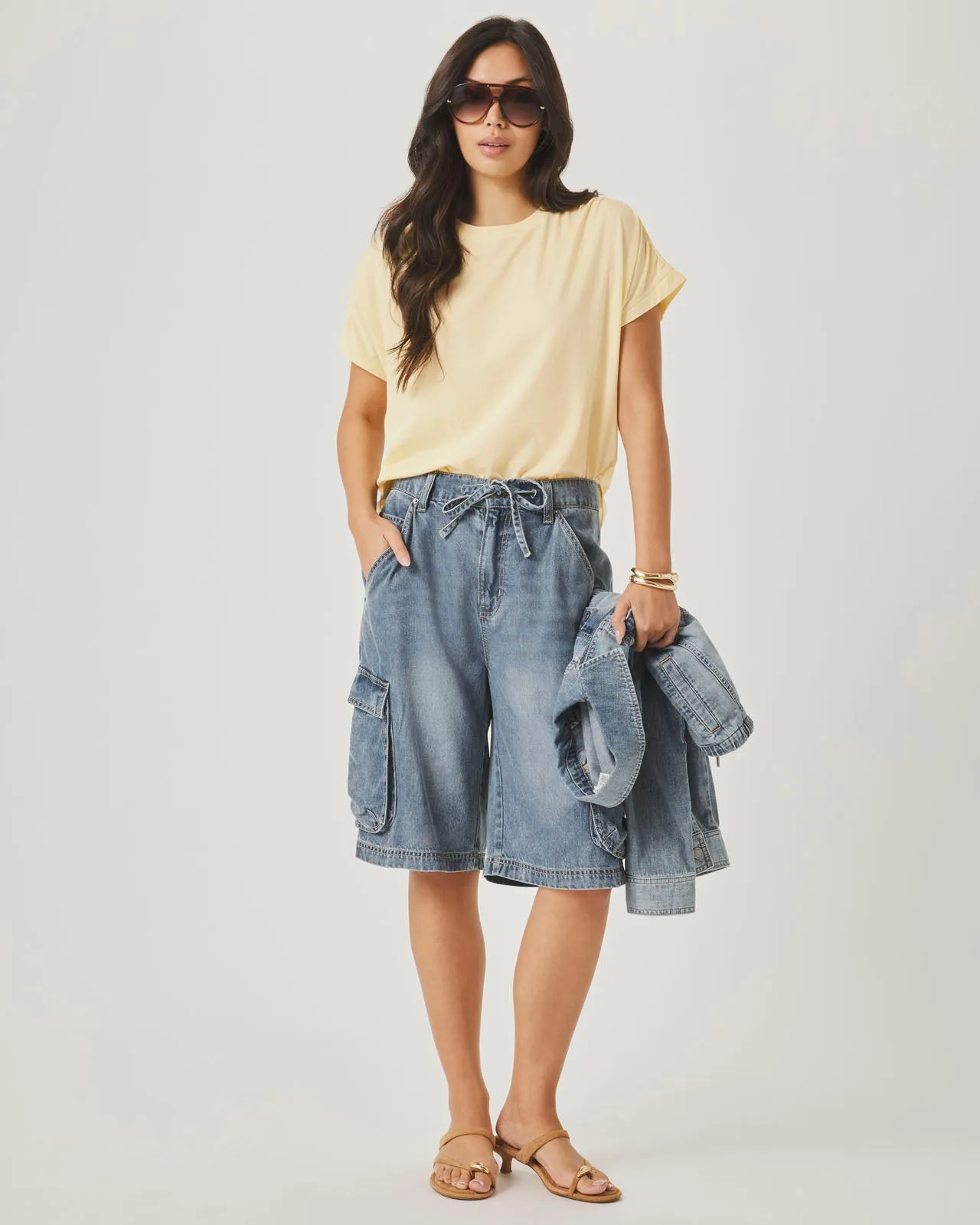 Lounge Denim Cargo Short sold by Splendid product image thumbnail 2