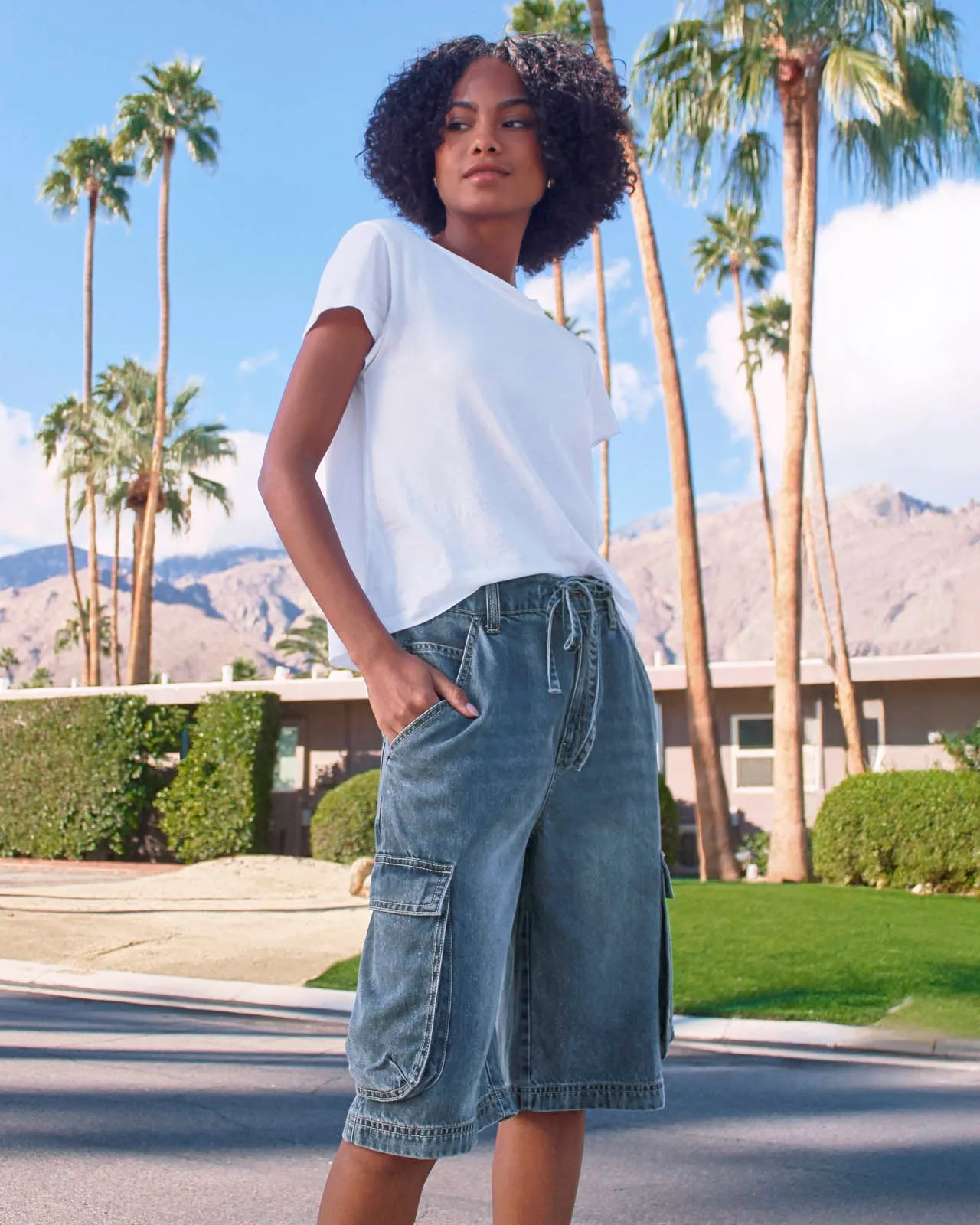 Lounge Denim Cargo Short sold by Splendid