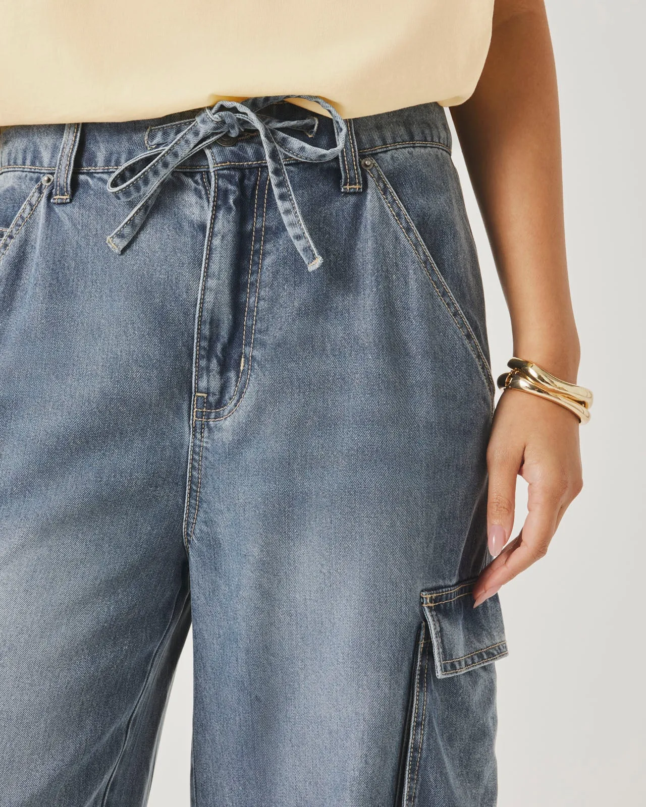 Lounge Denim Cargo Short sold by Splendid product image thumbnail 3