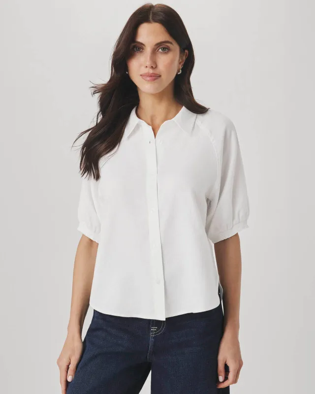 Talia Puff Sleeve Top made by Splendid