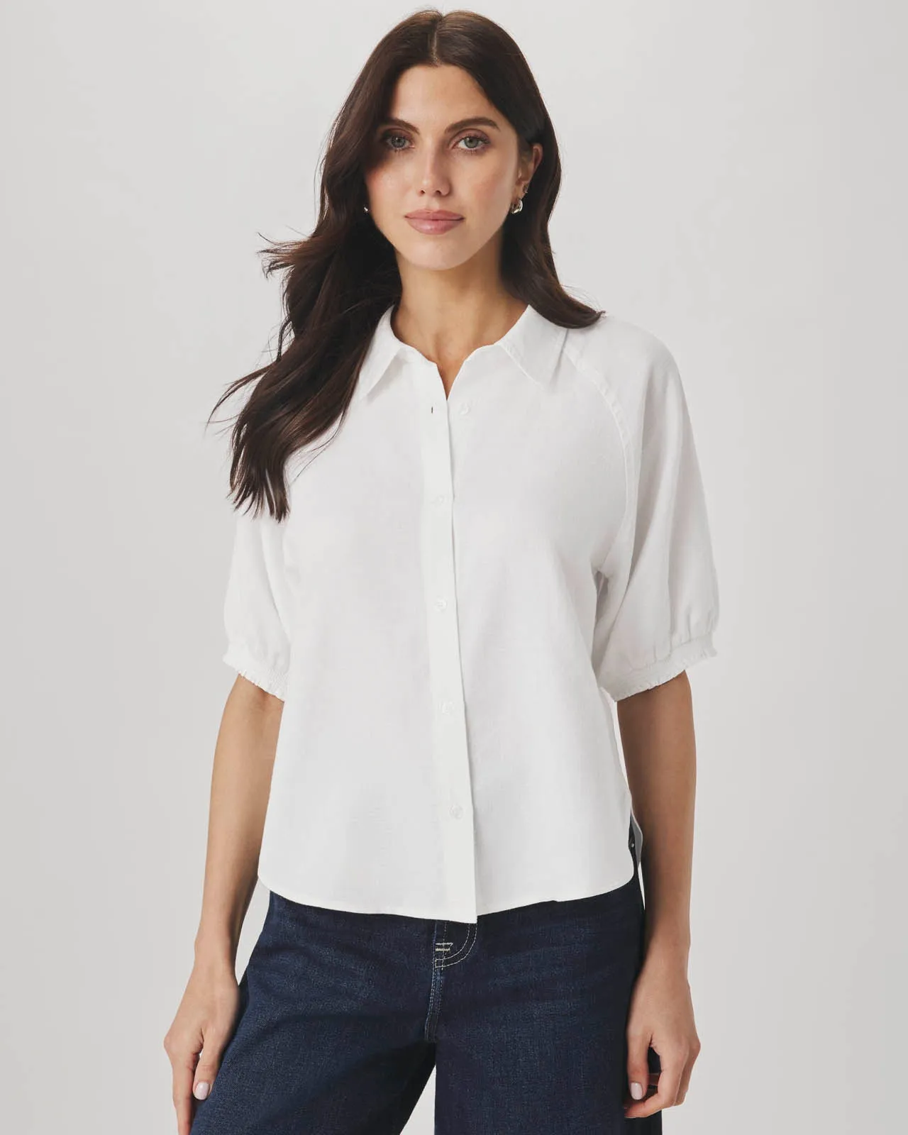 Talia Puff Sleeve Top sold by Splendid