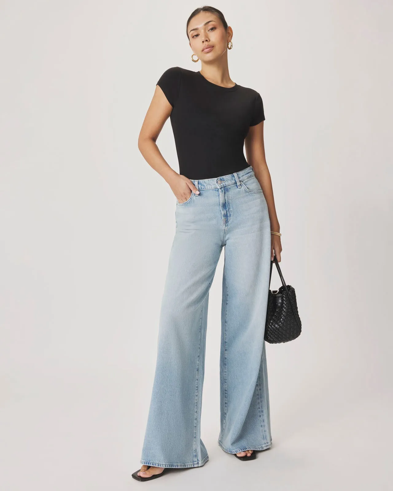 Ravyn Wide Leg Jean in Light Wash sold by Splendid product image thumbnail 3