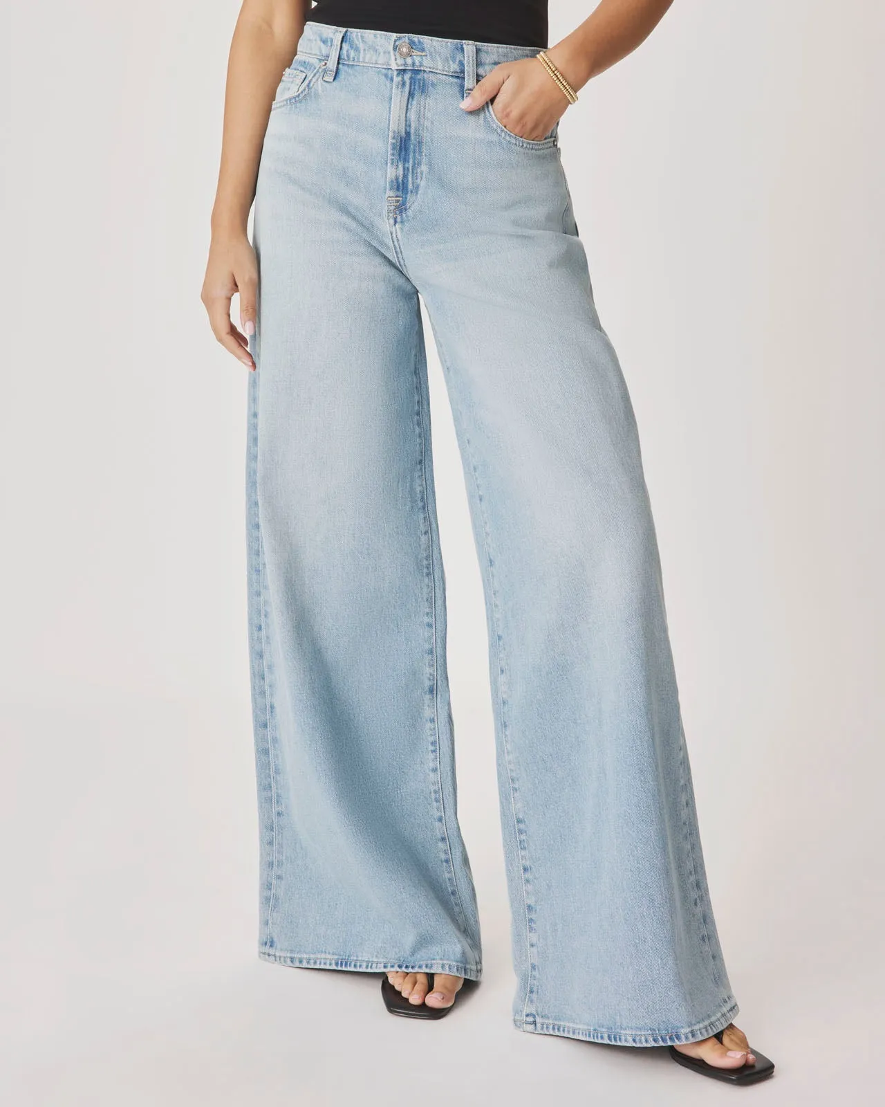 Ravyn Wide Leg Jean in Light Wash sold by Splendid product image thumbnail 4