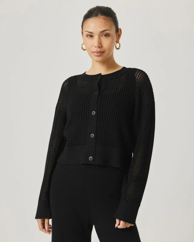 Splendid x @Cellajaneblog Open Stitch Cardi sold by Splendid