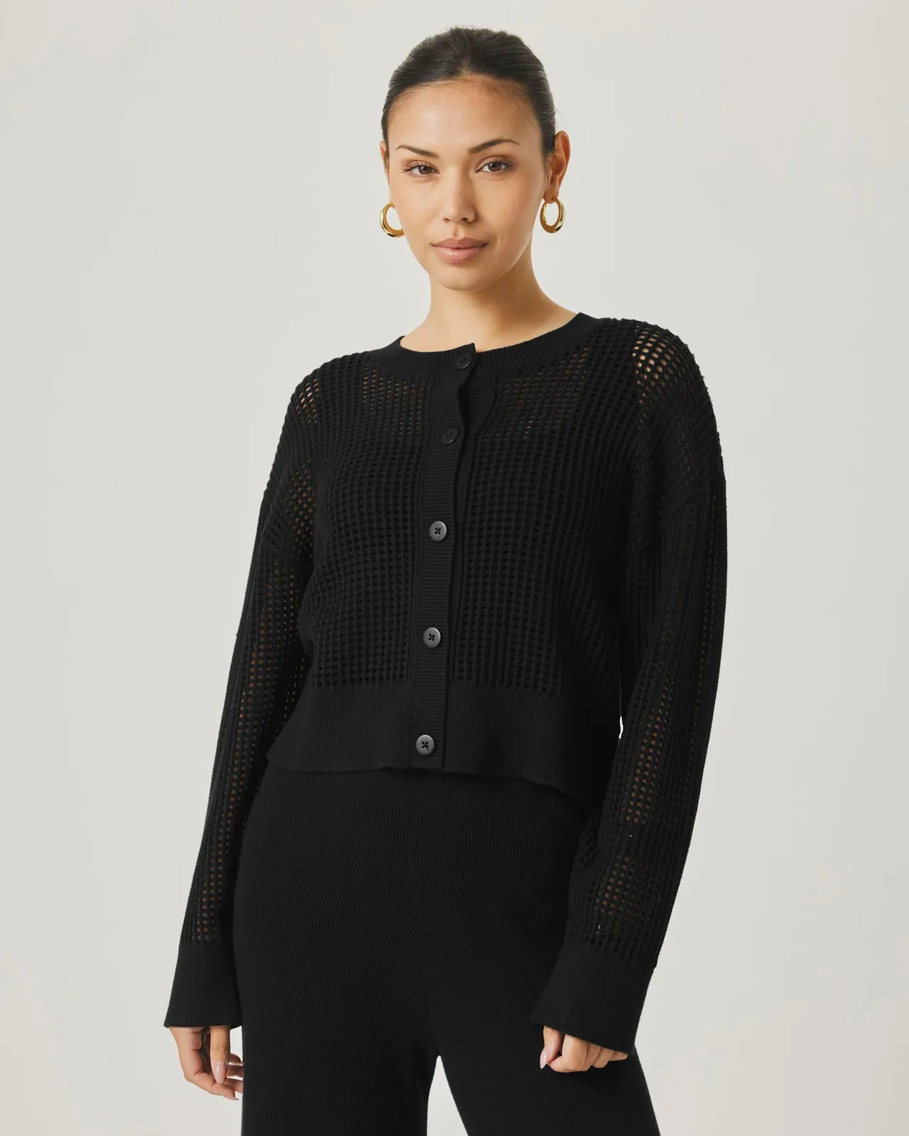 Splendid x @Cellajaneblog Open Stitch Cardi sold by Splendid