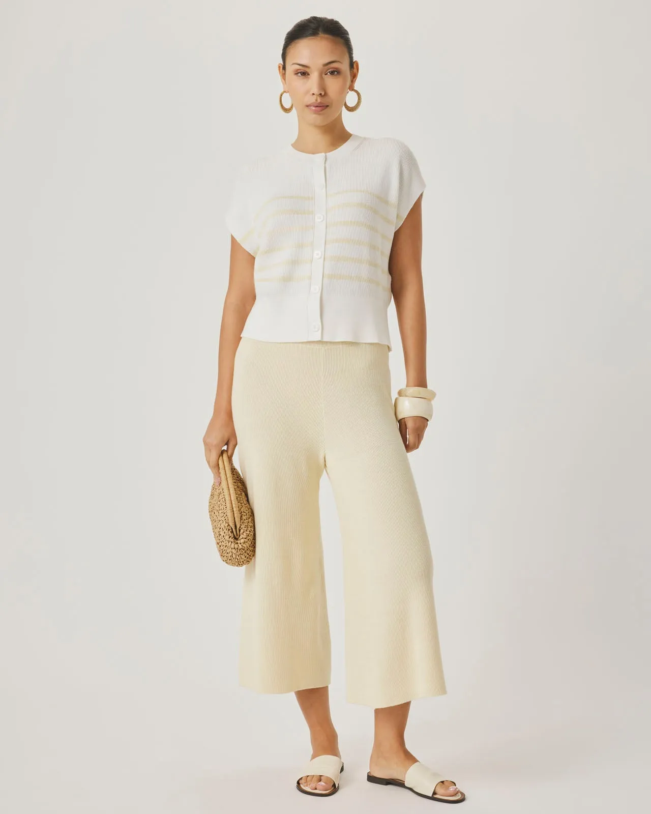 Splendid x @Cellajaneblog Sleeveless Striped Cardi sold by Splendid product image thumbnail 4