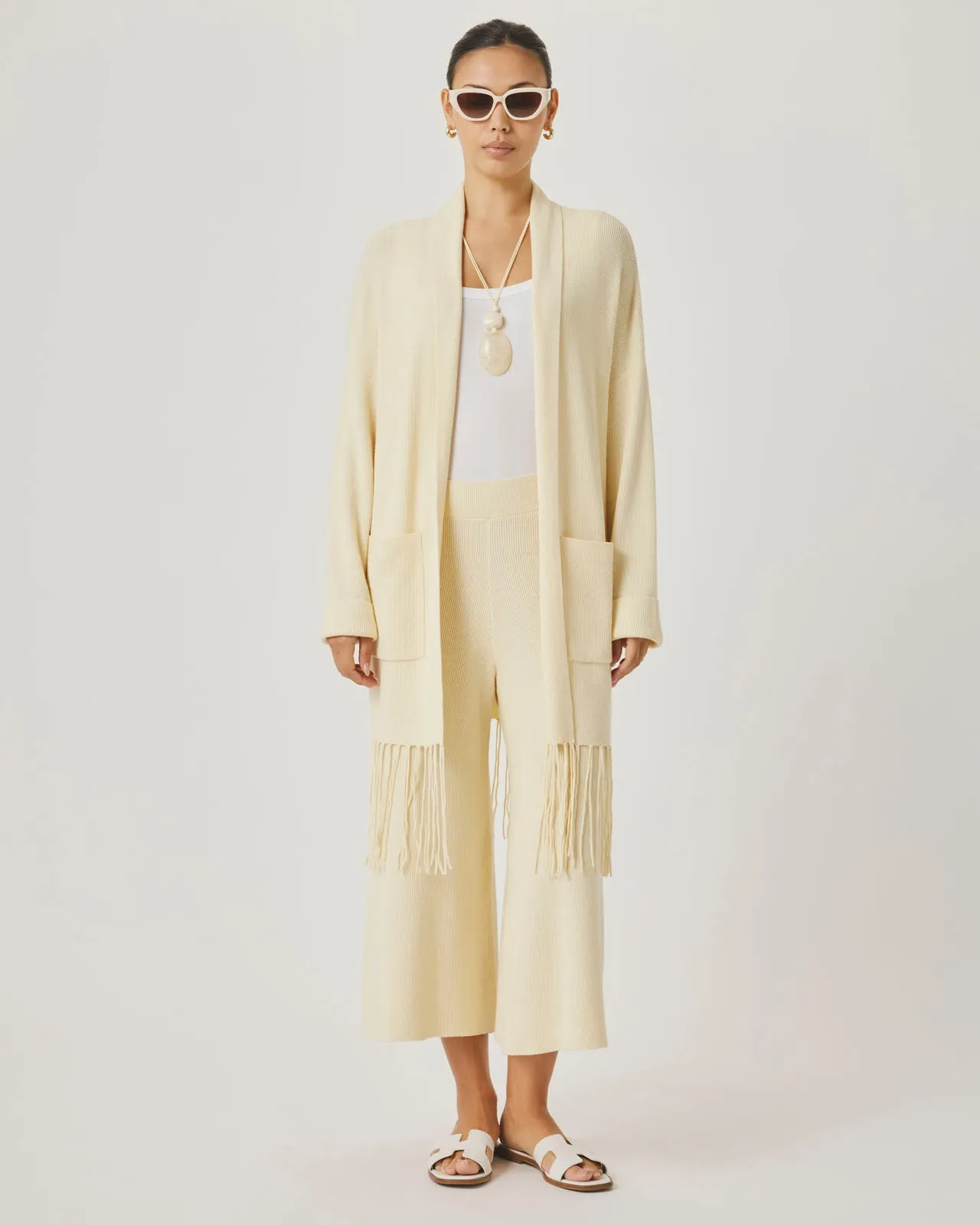 Splendid x @Cellajaneblog Fringe Open Cardi sold by Splendid product image thumbnail 3