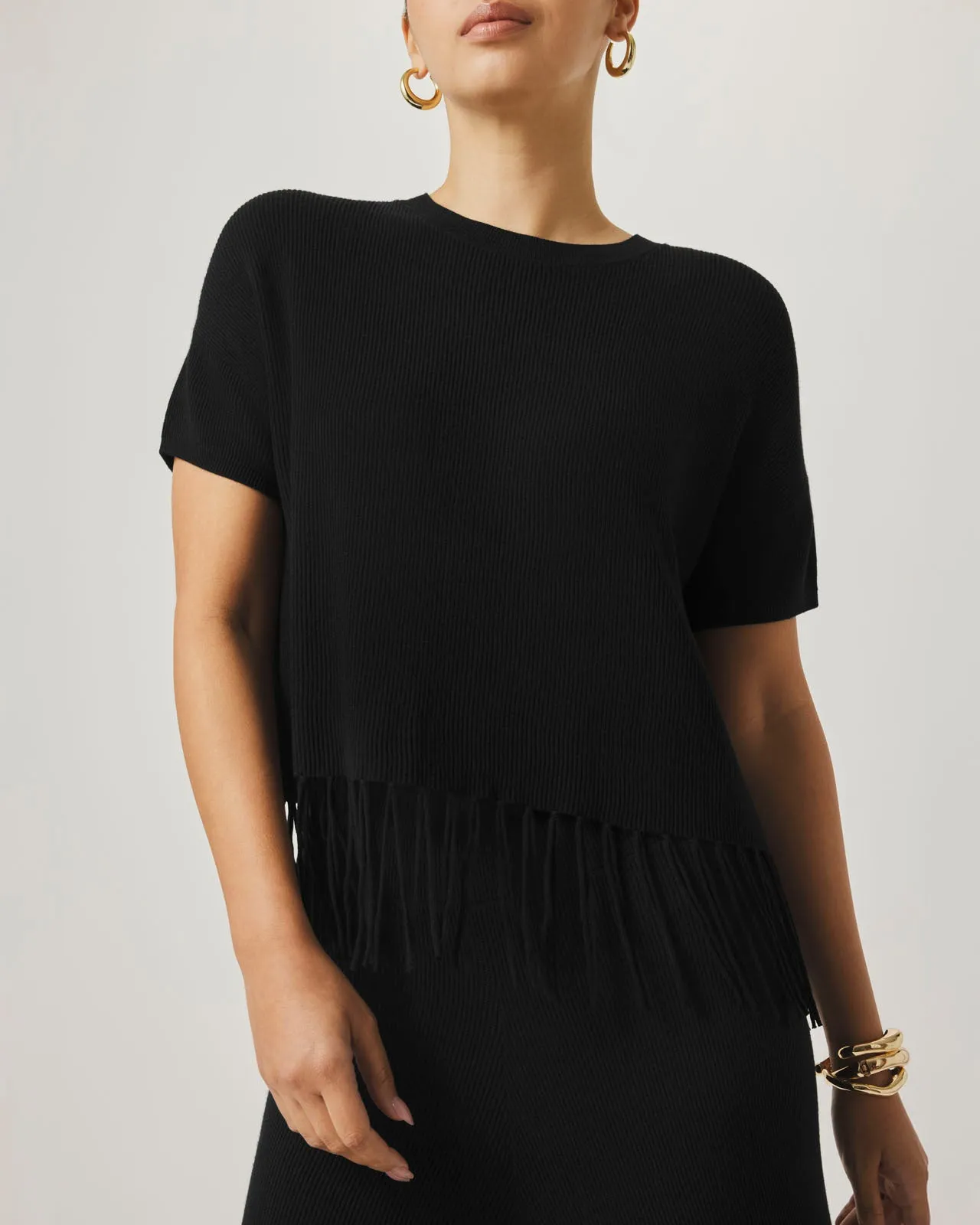 Splendid x @Cellajaneblog Fringe Sweater sold by Splendid product image thumbnail 5