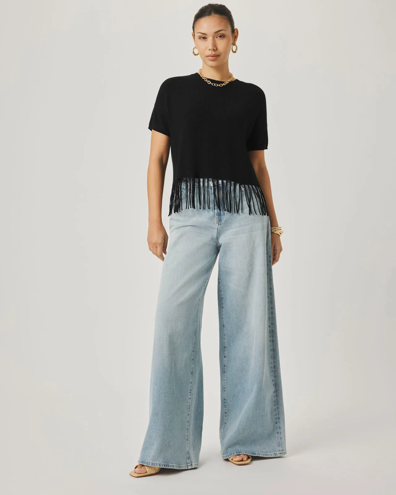 Splendid x @Cellajaneblog Fringe Sweater sold by Splendid product image thumbnail 4