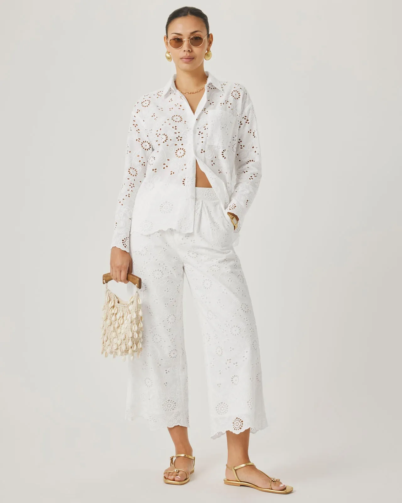 Splendid x @Cellajaneblog Eyelet Button Down sold by Splendid product image thumbnail 5