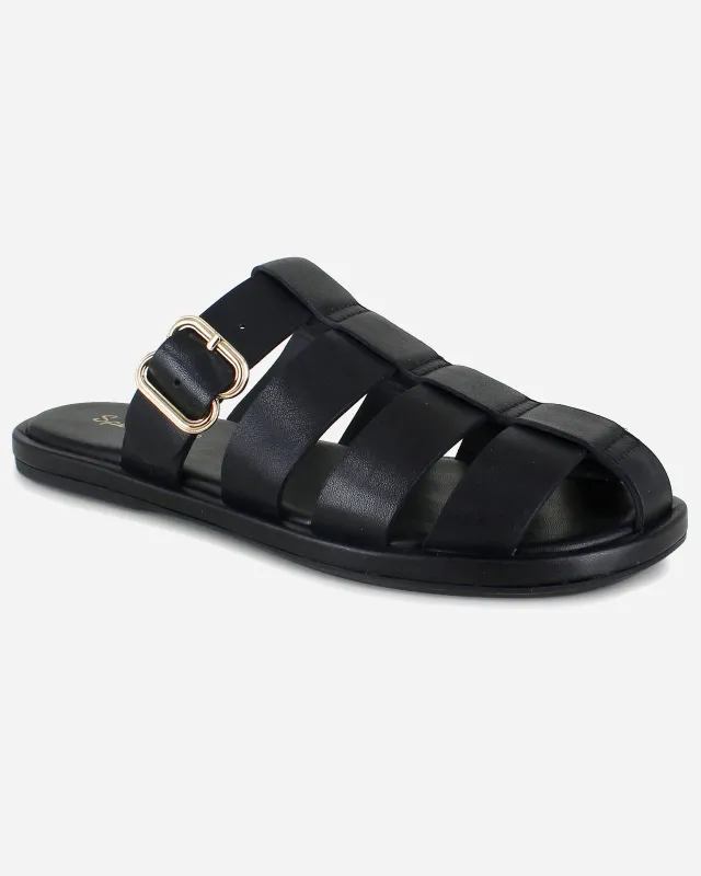 Fatima Sandal in Black sold by Splendid