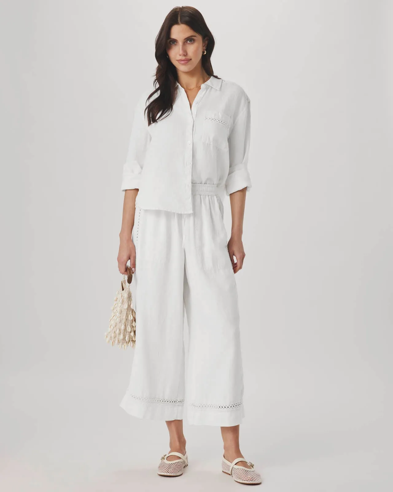 Stella Linen Trim Button Down sold by Splendid product image thumbnail 3